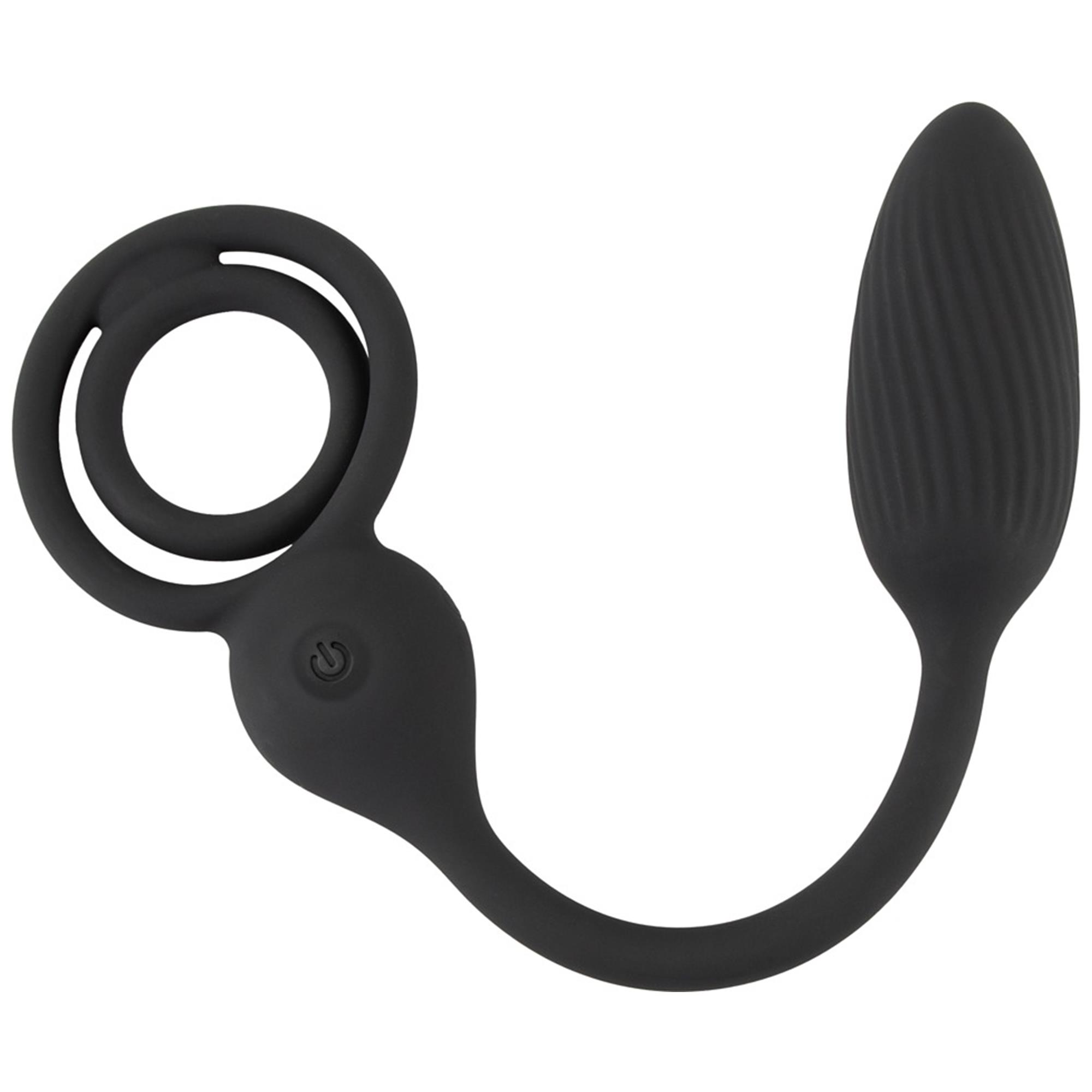 Rebel Cock Ring with Remote Control Anal Plug, produktbild framifrån