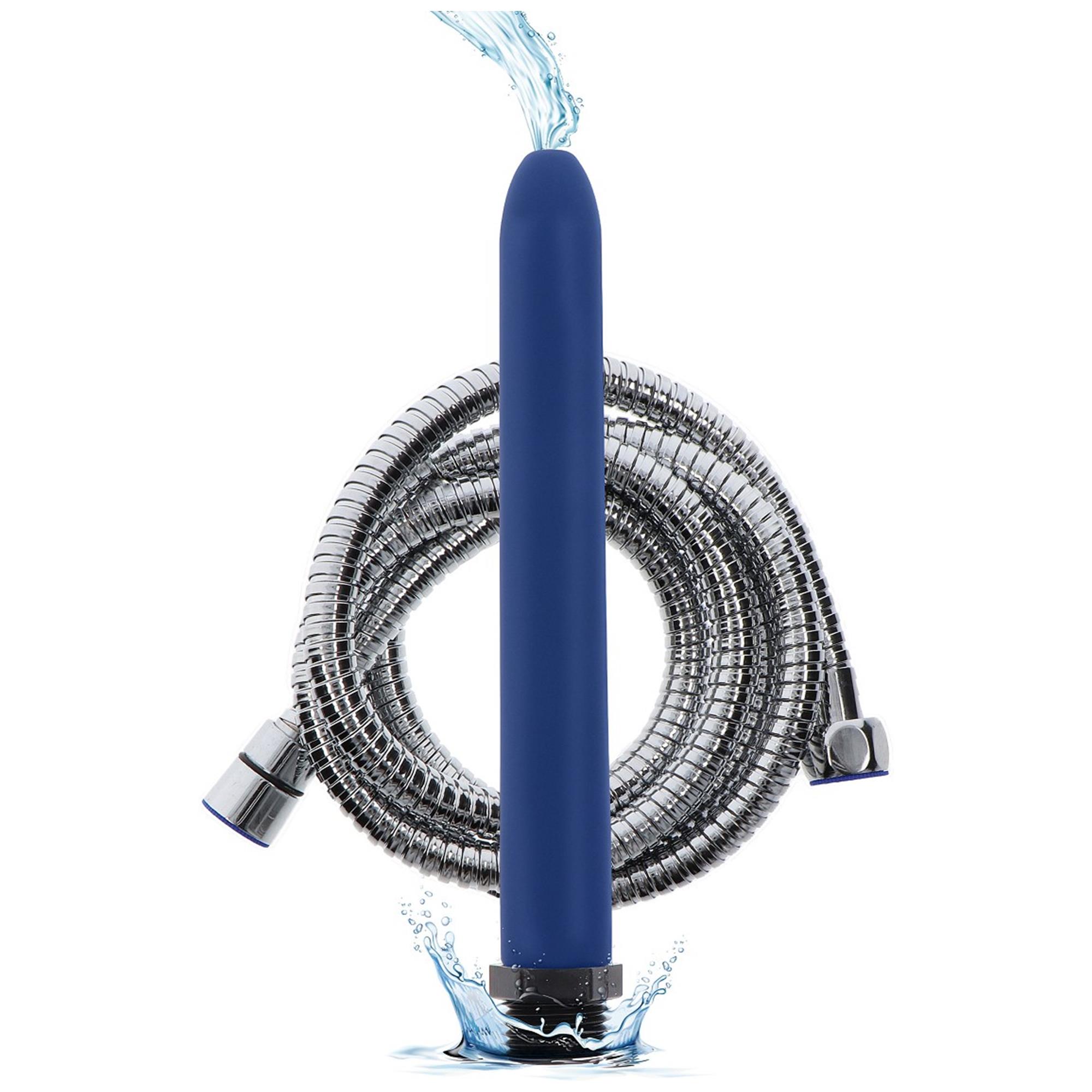 The Cleaner Shower Set 15cm från Toy Joy – komplett analhygienkit med stålslang och silikonmunstycke