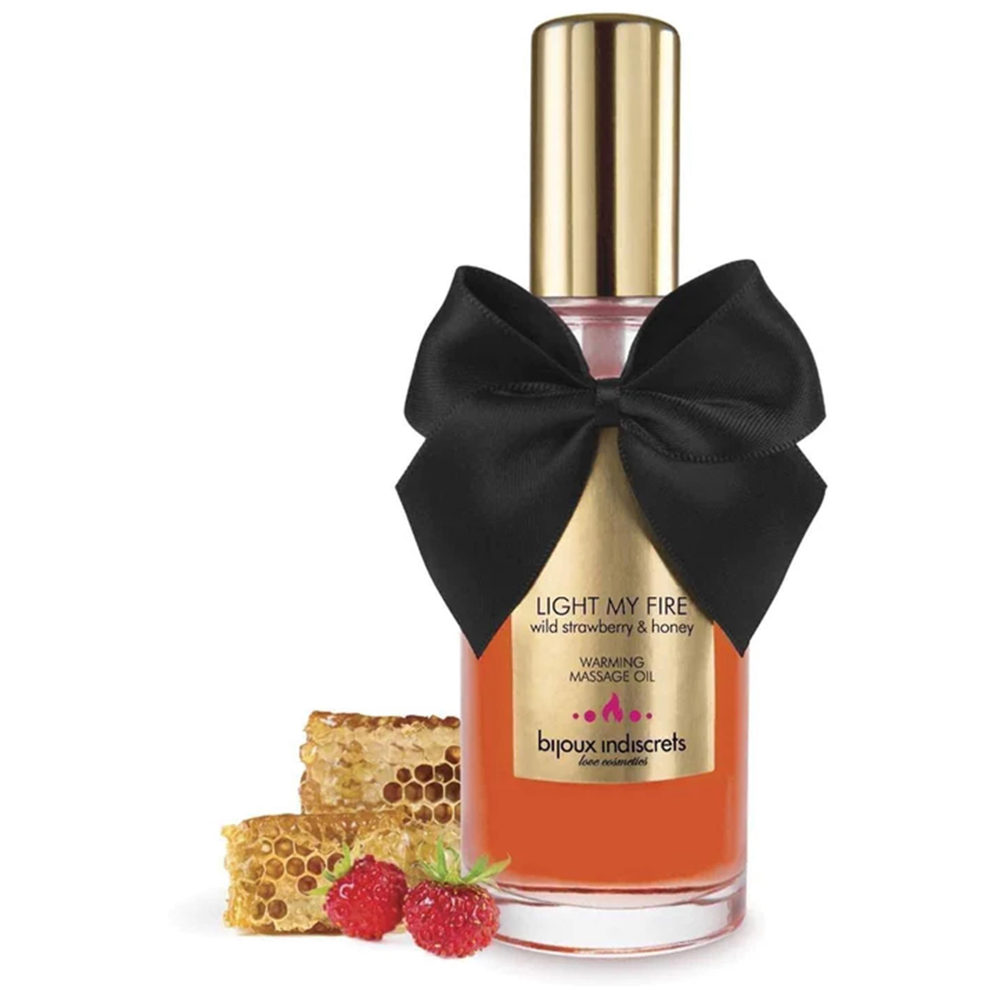Light My Fire Strawberry Honey Warming Massage Oil 100ml från Bijoux Indiscrets