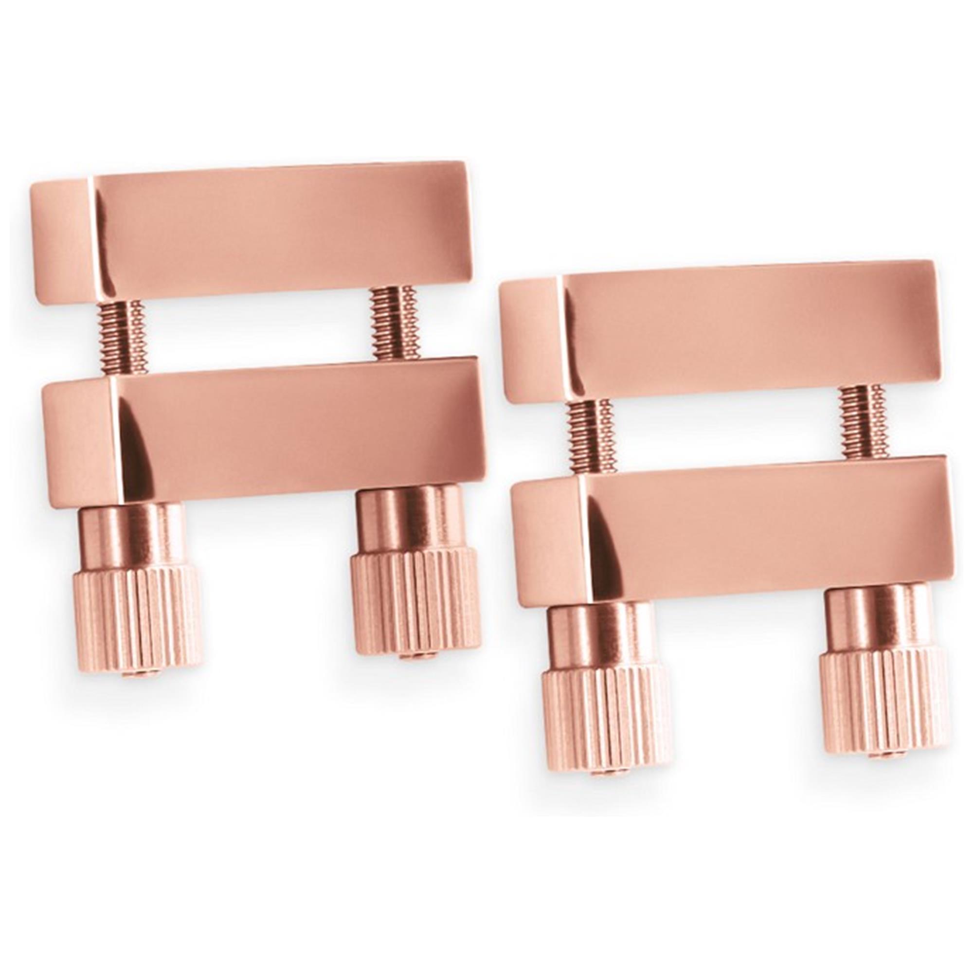 Nipple Clamps V1 Rose Gold från NS Novelties, justerbara bröstvårtsklämmor i nickelfri metall med silikonspetsar
