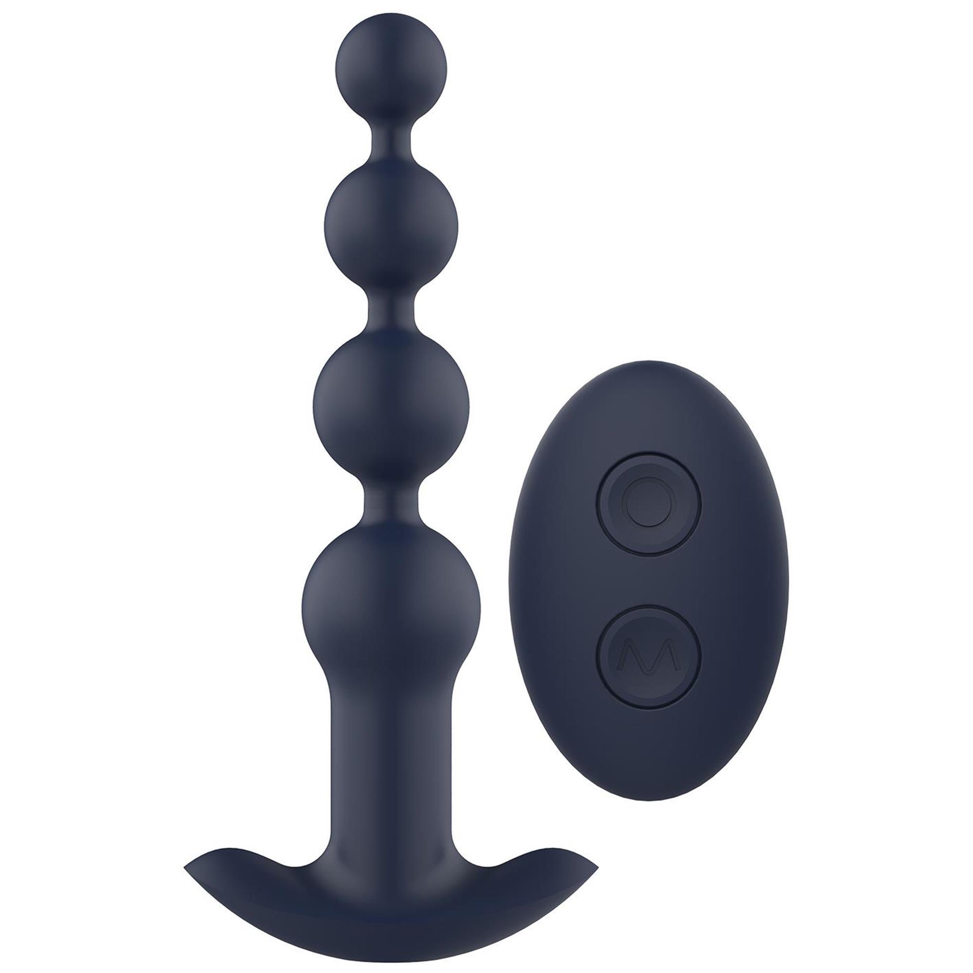 Startroopers Apollo Remote Vibrating Anal Bead Blue med fjärrkontroll