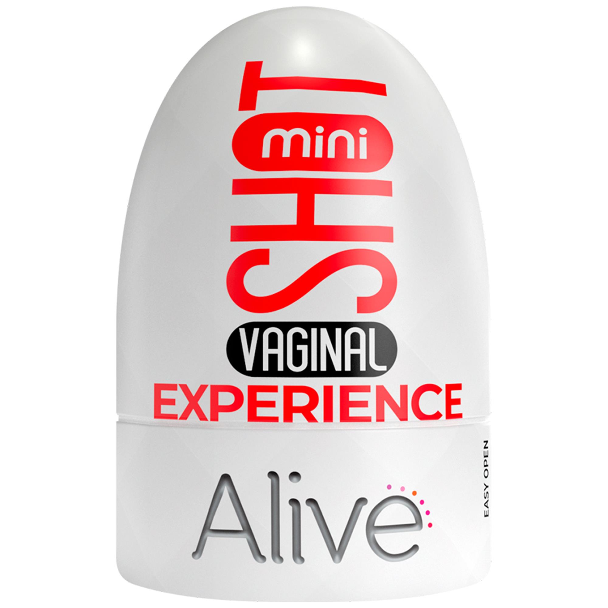 Vaginal Mini Masturbator från ALIVE i hudton, kompakt lösvagina med realistisk design
