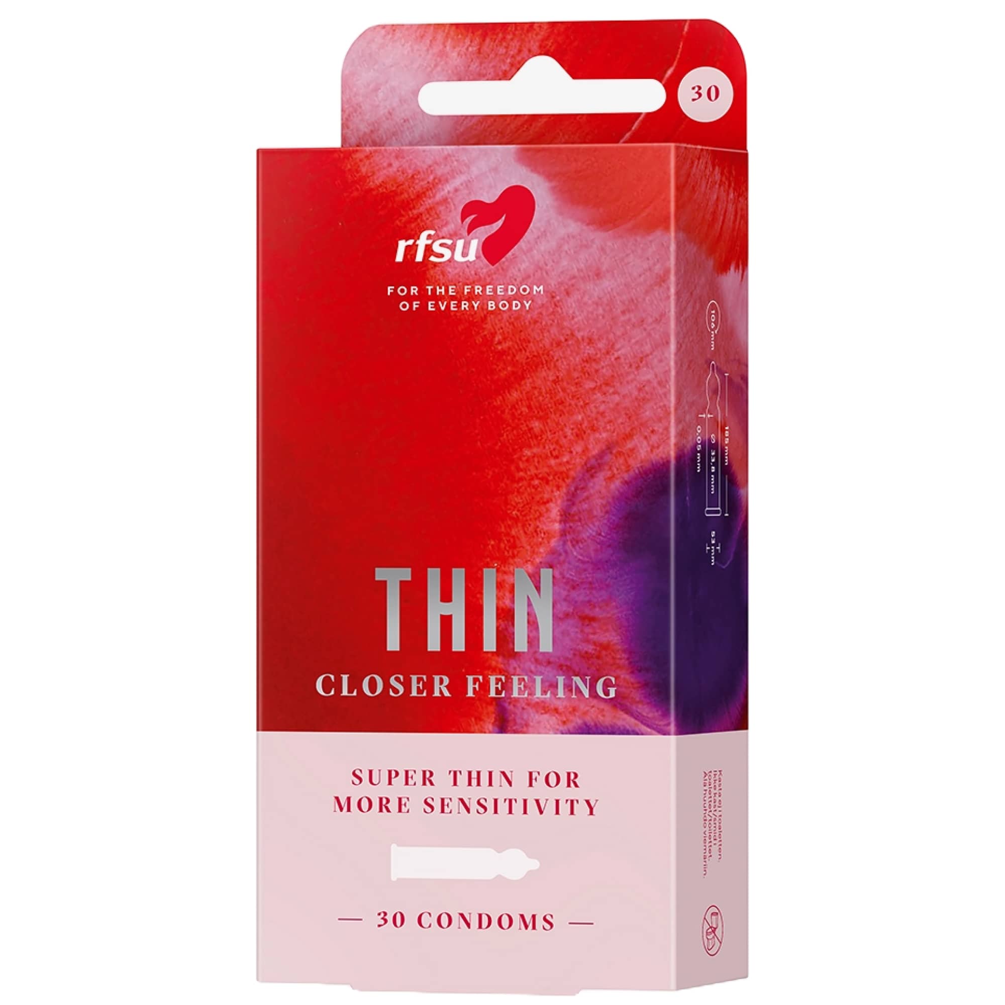 RFSU Thin 30-pack extra tunna kondomer