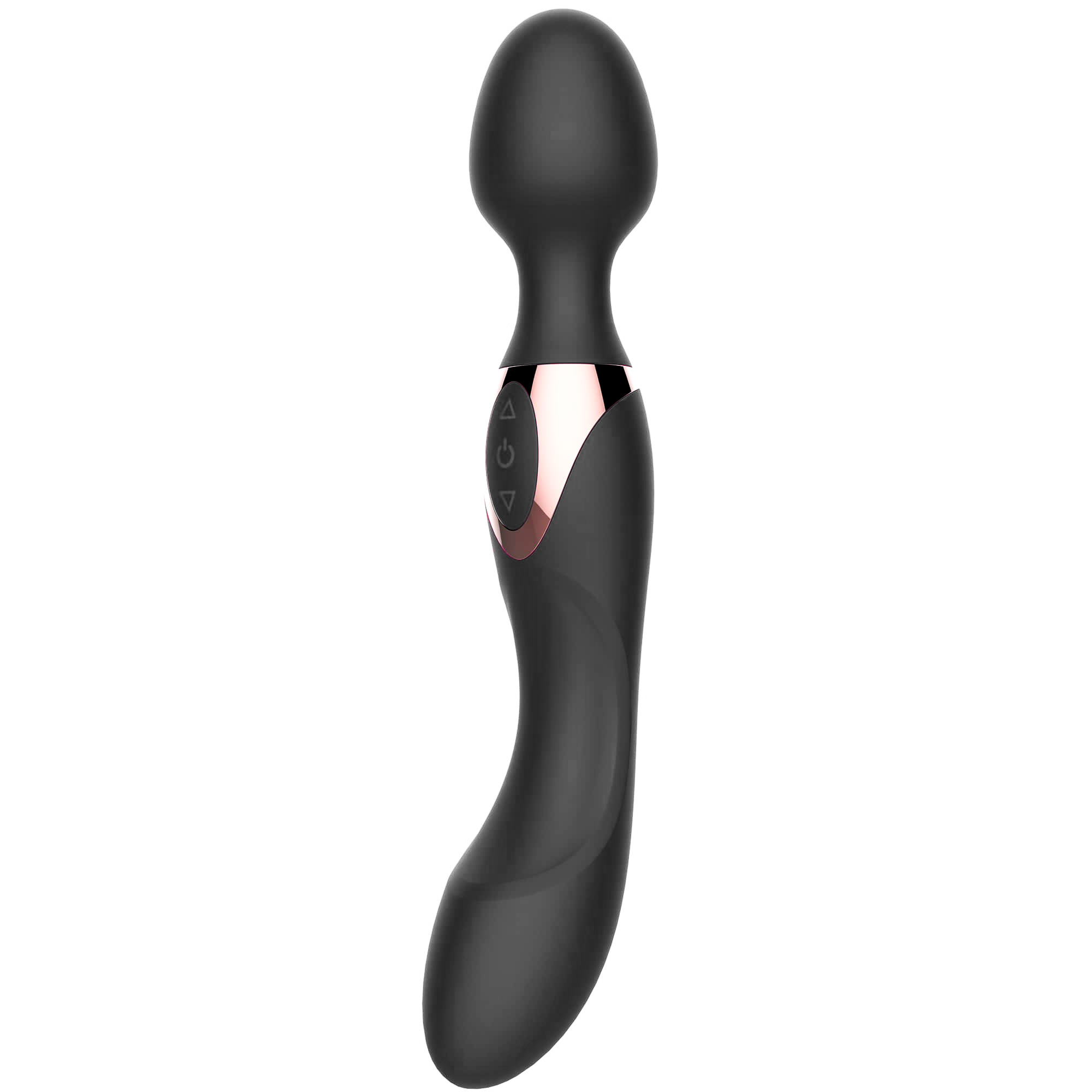Duo Pleasure Bodywand Black – stavvibrator med två motorer
