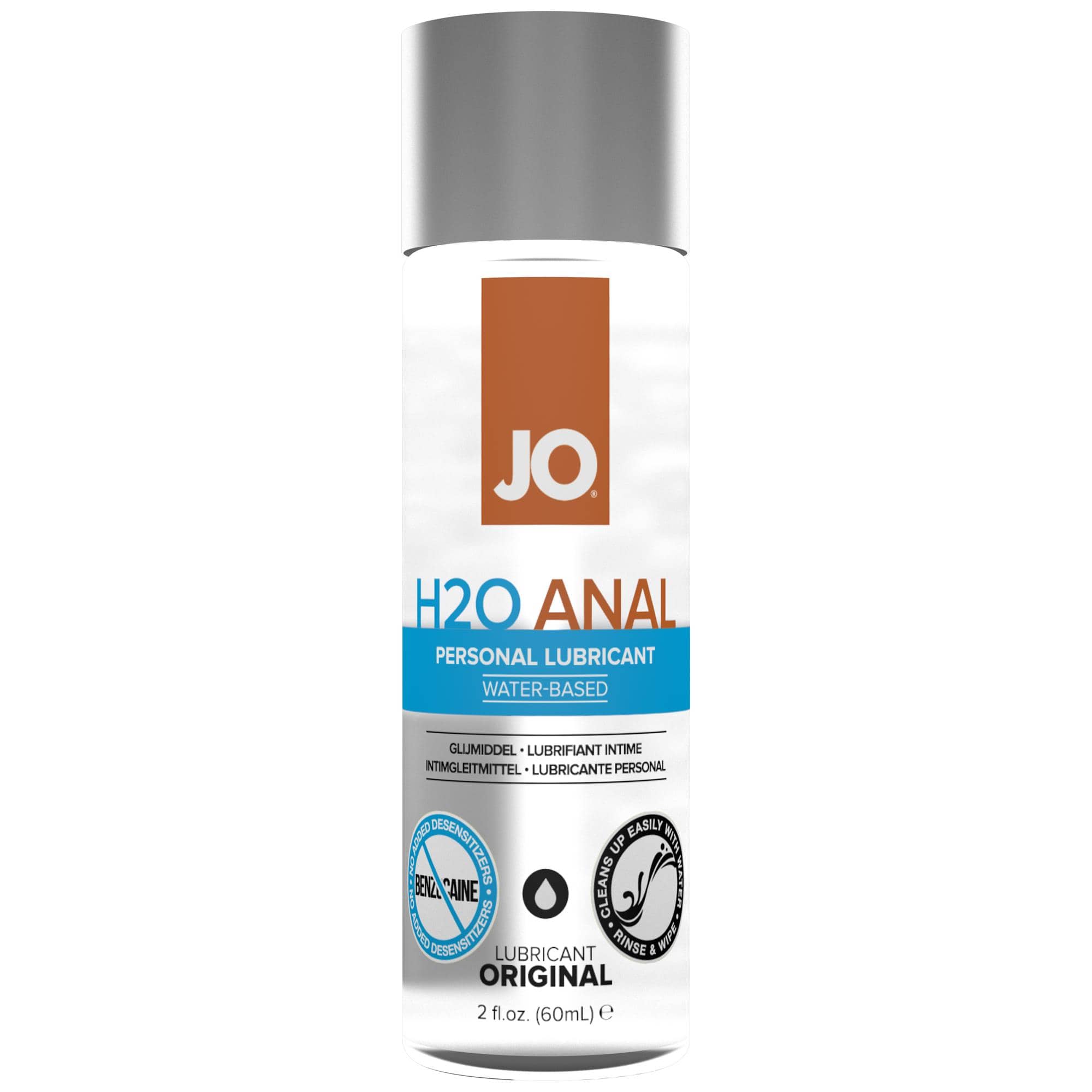 JO Anal H2O Waterbased Lube 60 ml flaska från System JO