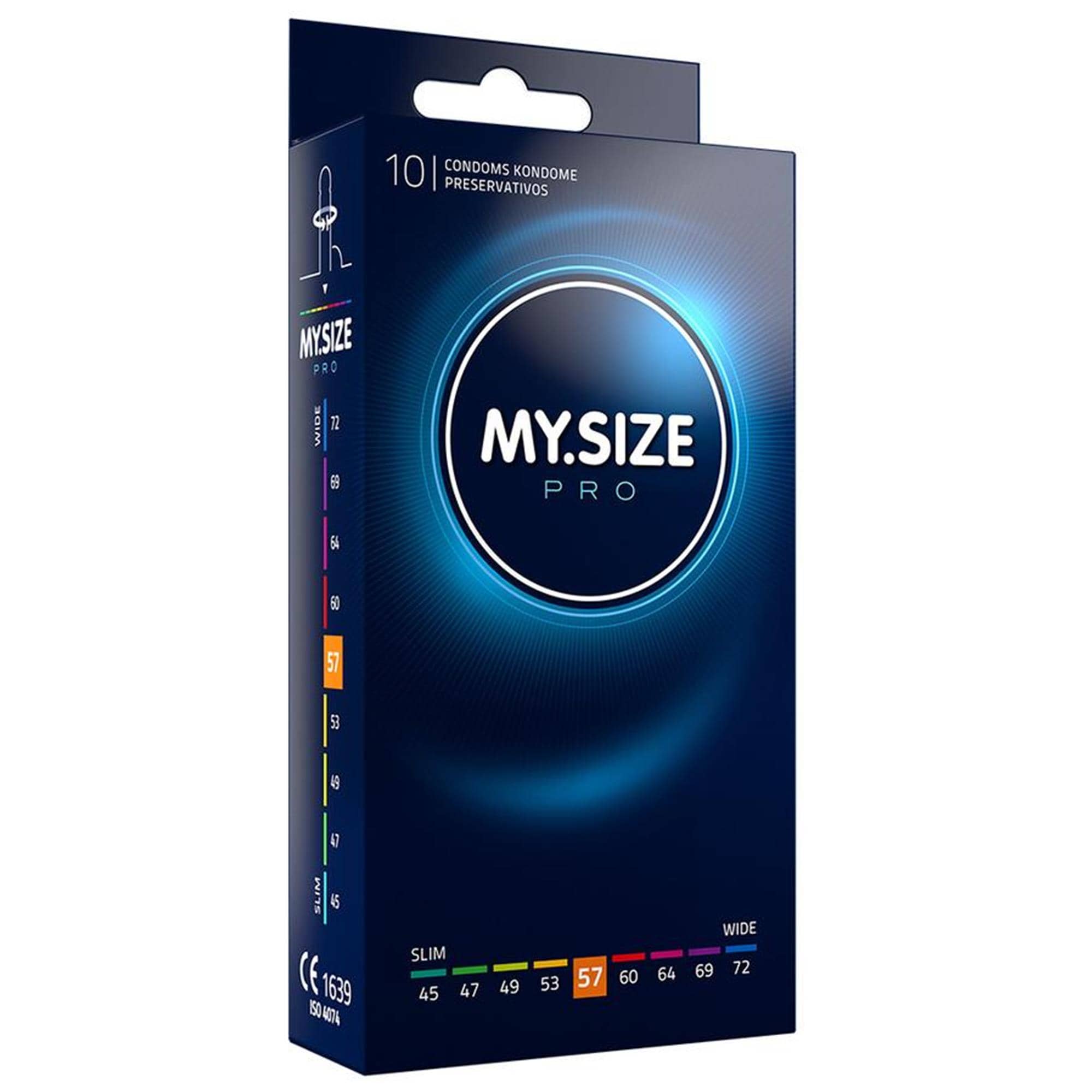 My Size Kondom 57 mm 10-pack förpackning