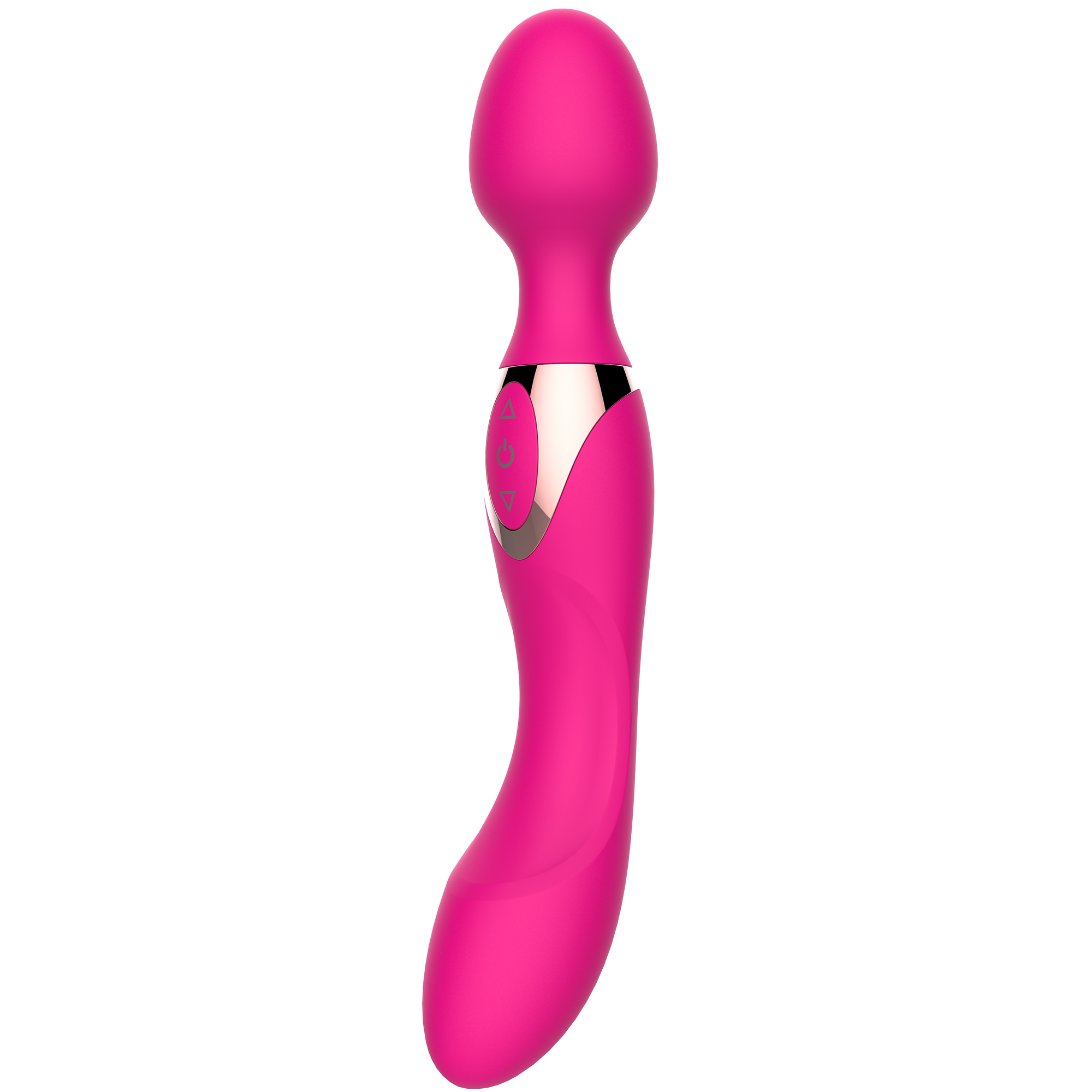 Duo Pleasure Bodywand Pink, uppladdningsbar kombinationsvibrator med dubbel motor