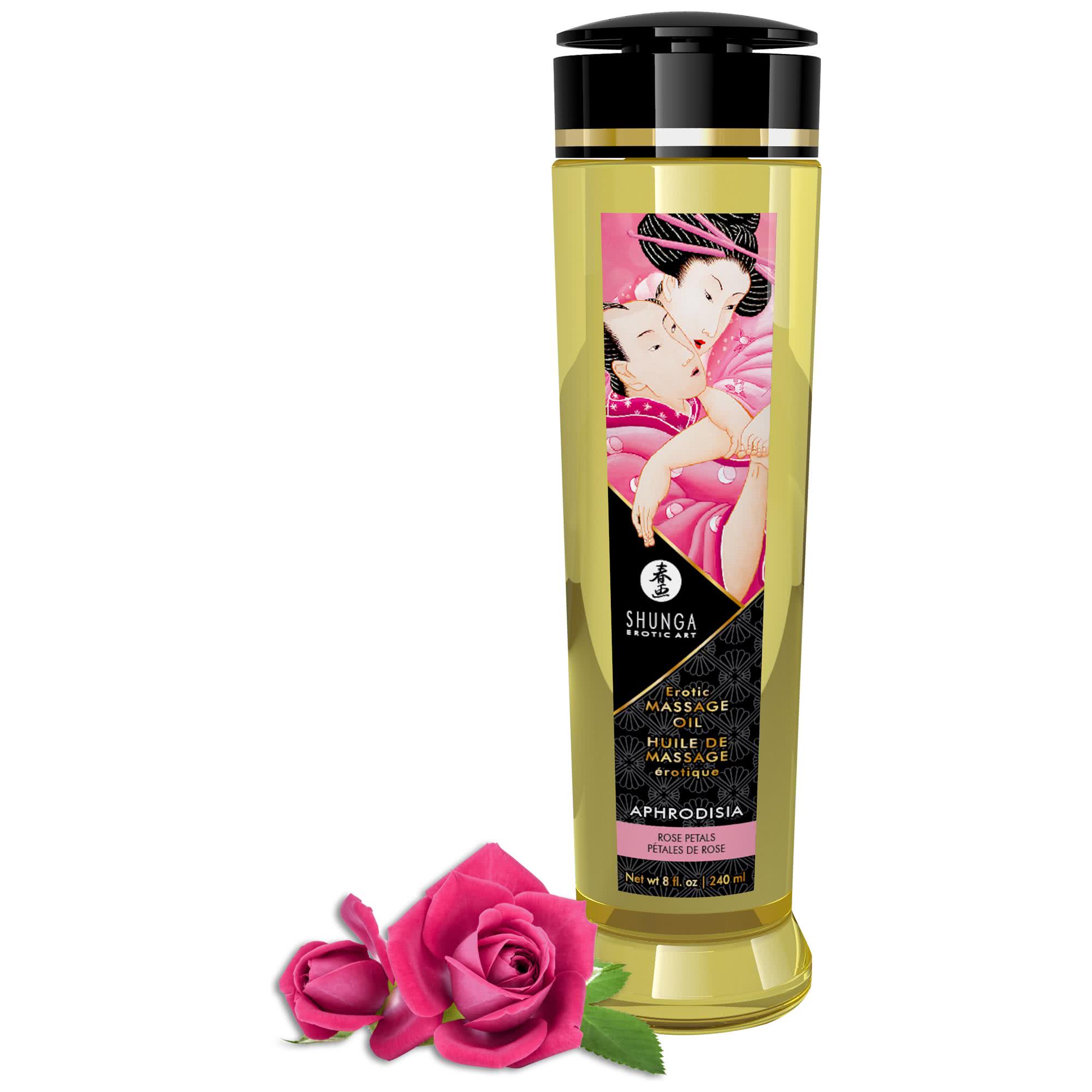 Shunga Massage Oil Aphrodisia Rose 240 ml flaska