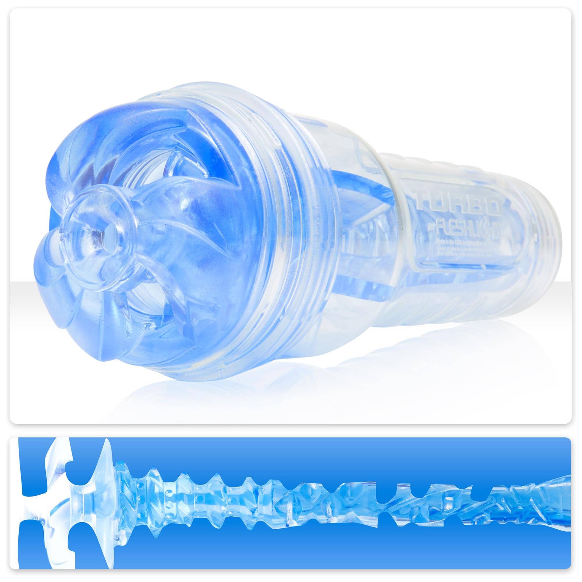 Fleshlight Turbo Thrust Blue Ice genomskinlig lösvagina