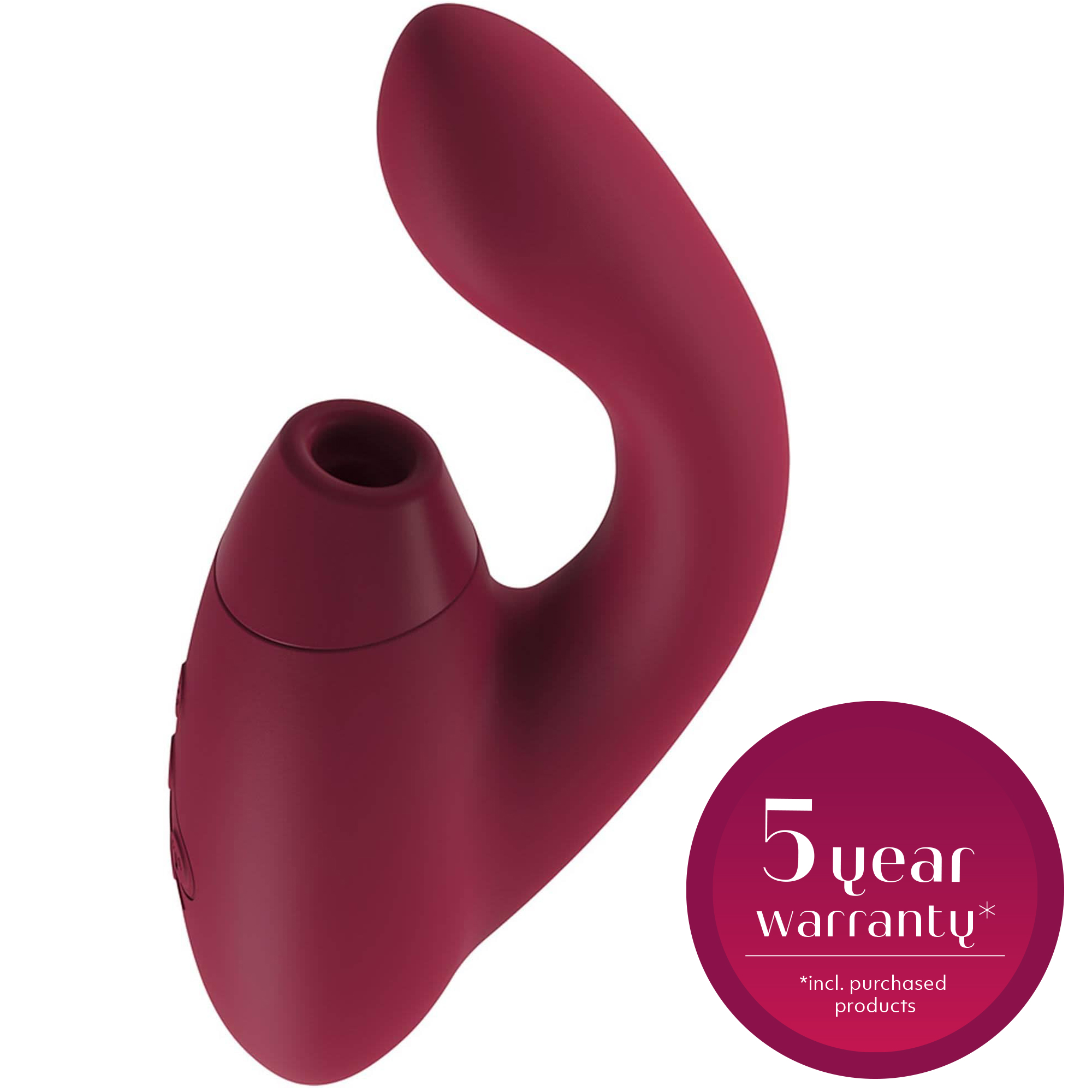 Womanizer Duo 2 Bordeaux – vinröd kombinerad lufttryck- och G-punktsvibrator