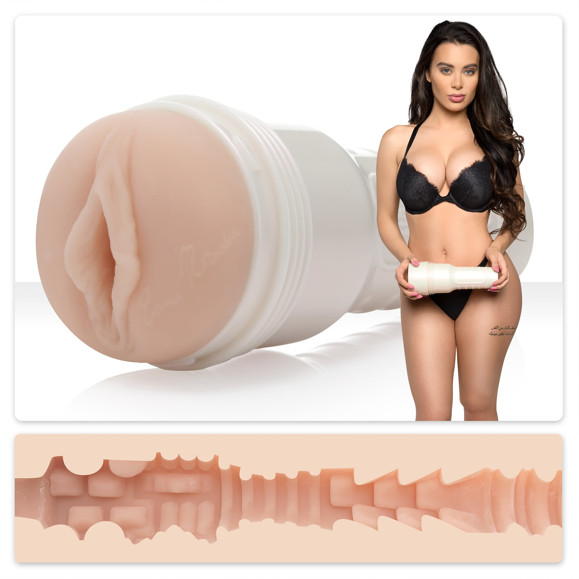 Fleshlight Lana Rhoades Destiny lösvagina i rött standardhölje