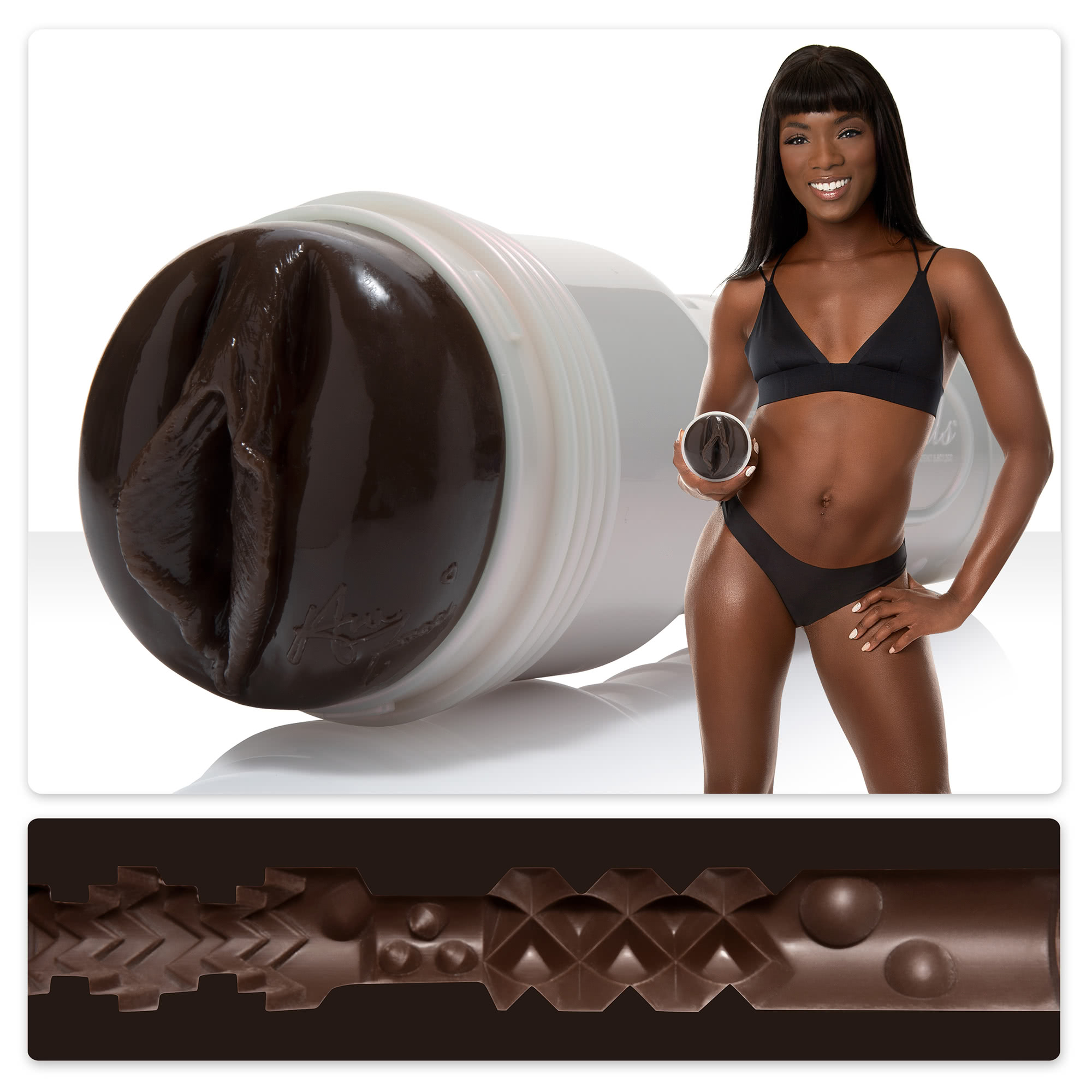 Fleshlight Ana Foxxx Silk lösvagina i djup chokladnyans