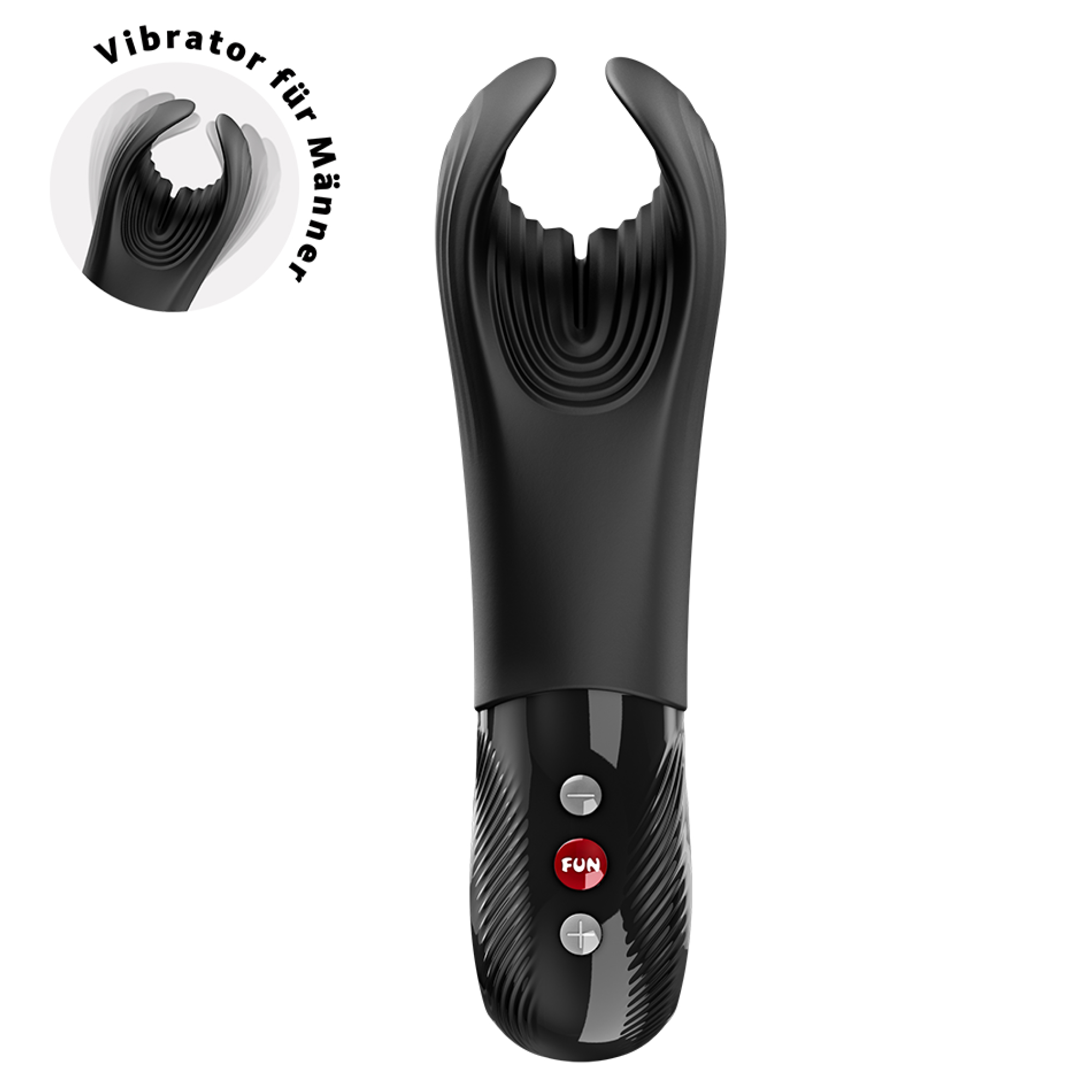 Manta Black vibrerande stroker från Fun Factory i svart silikon