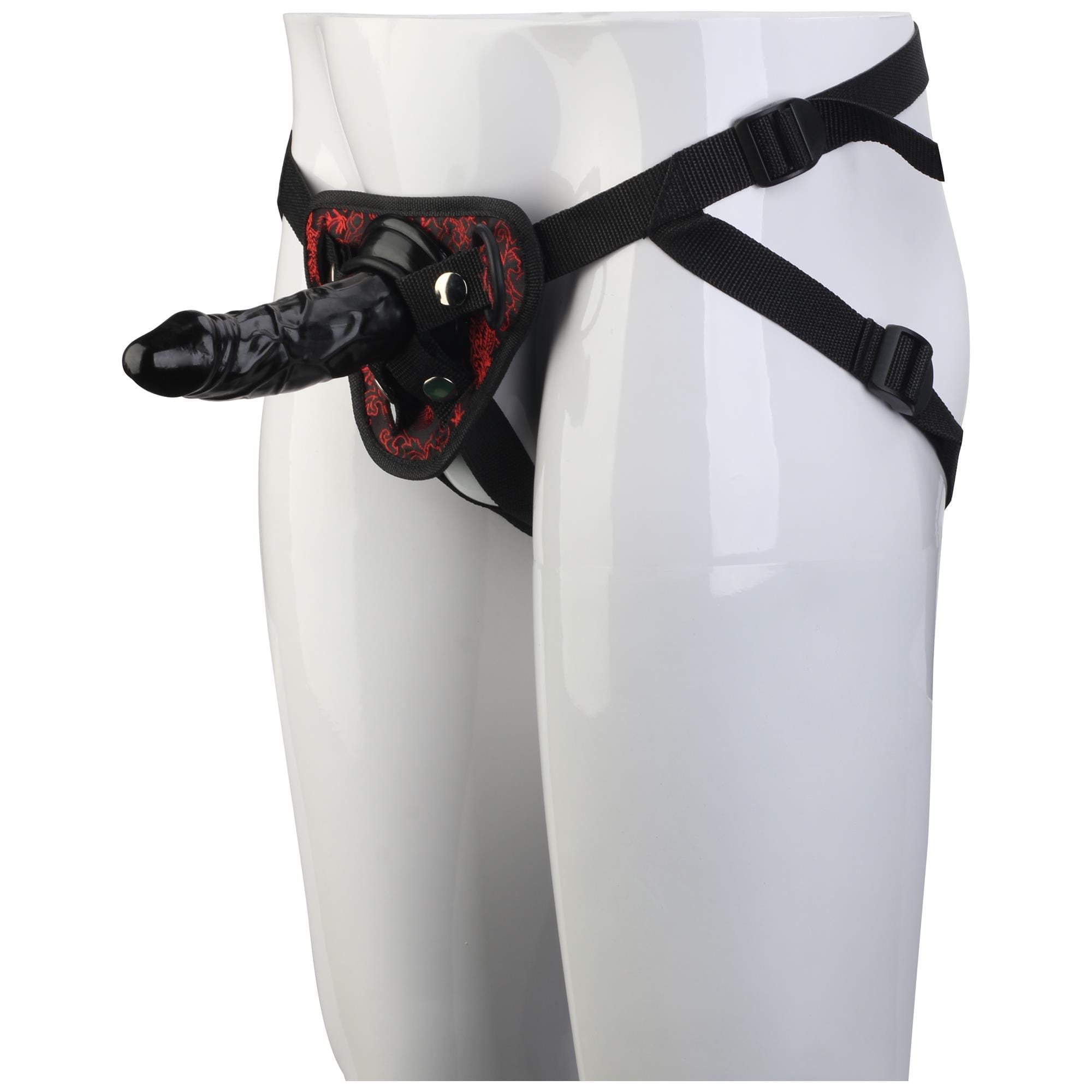 Blaze Deluxe Strap-On Dildo från Dream Toys, komplett set med harness och mjuk PVC-dildo