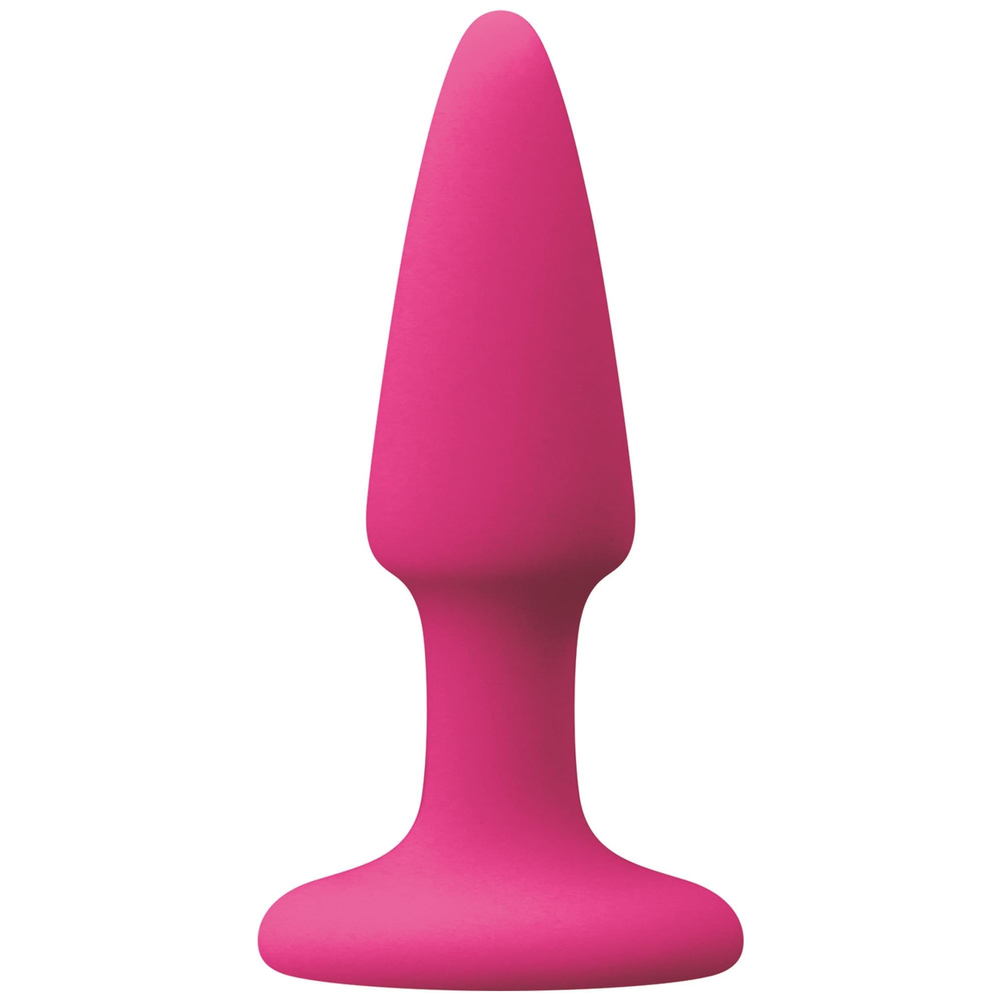 Colors Pleasures Mini Plug Pink från NS Novelties, sedd från sidan mot vit bakgrund
