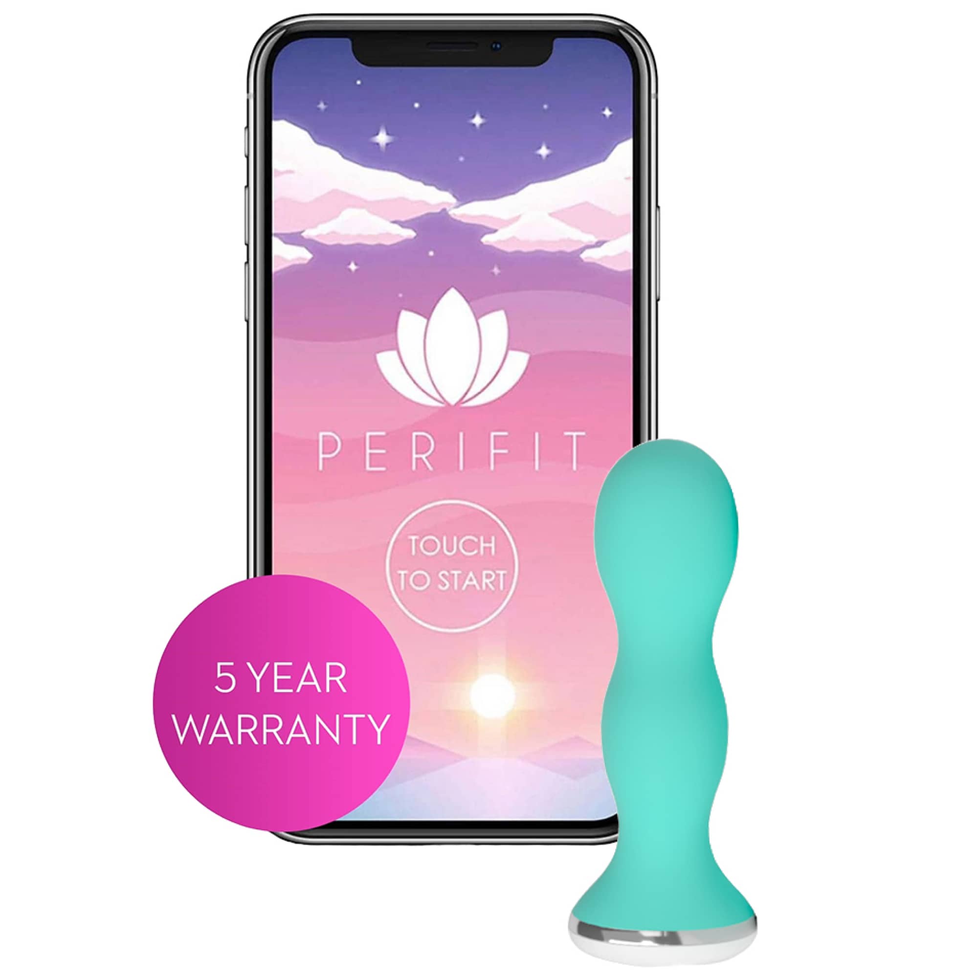 Perifit Kegel Trainer Green – appstyrd bäckenbottentränar med dubbla sensorer