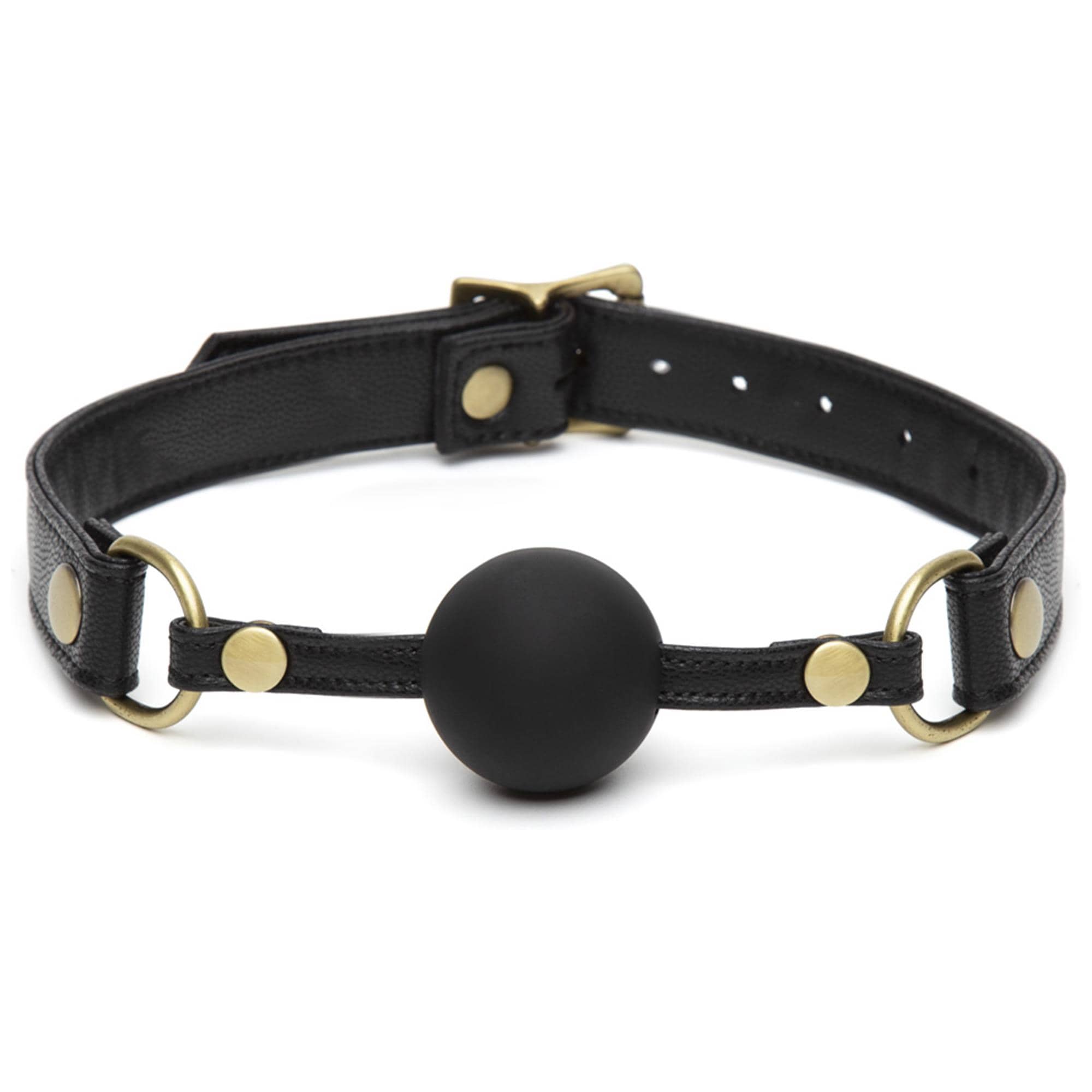50 Shades of Grey Bound to You Ball Gag i silikon med guldigt spänne