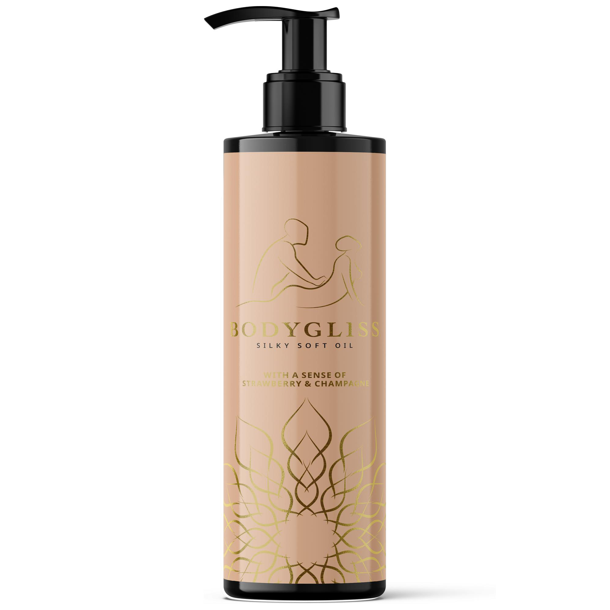 BodyGliss Massage Oil Strawberry & Champagne 150 ml flaska
