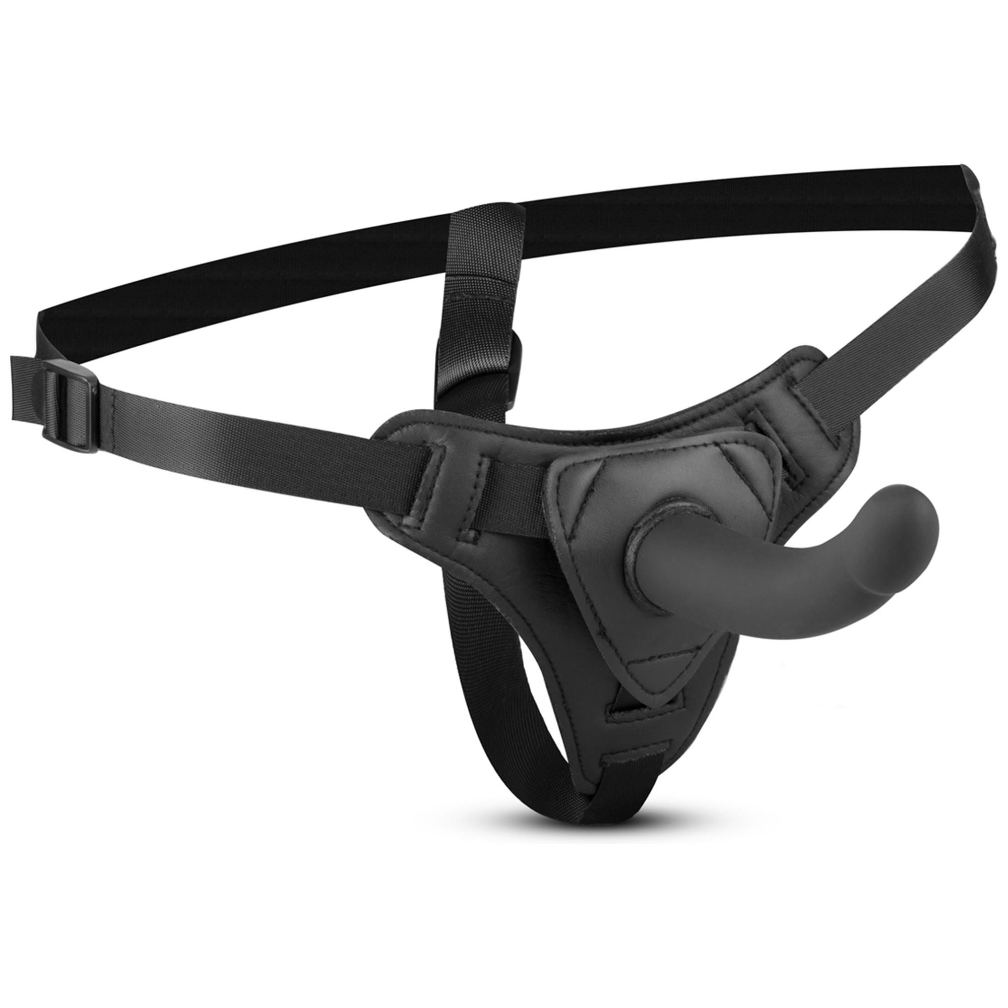 Silicone Strap On Smooth från EasyToys, mjuk silikonstrapon med justerbar harness
