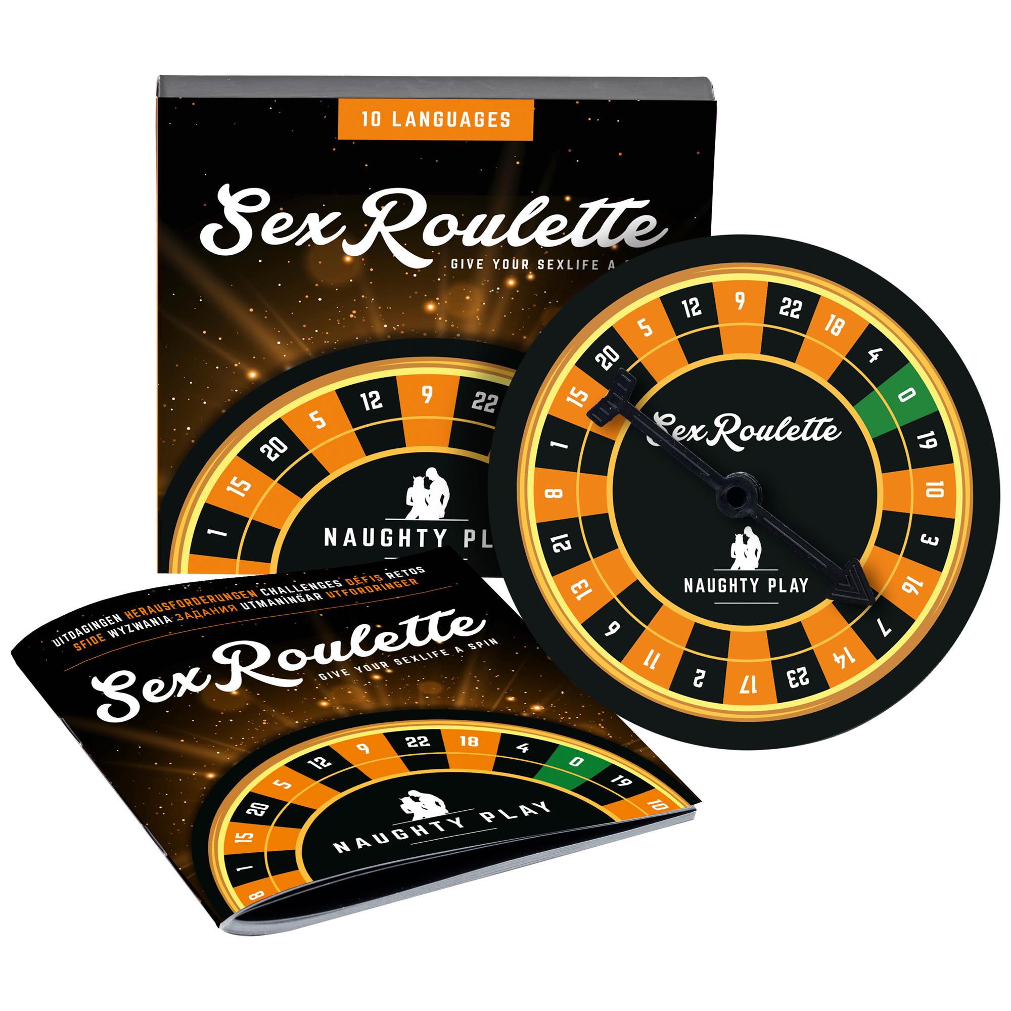Sex Roulette Naughty Play spelplan och kort från Tease and Please
