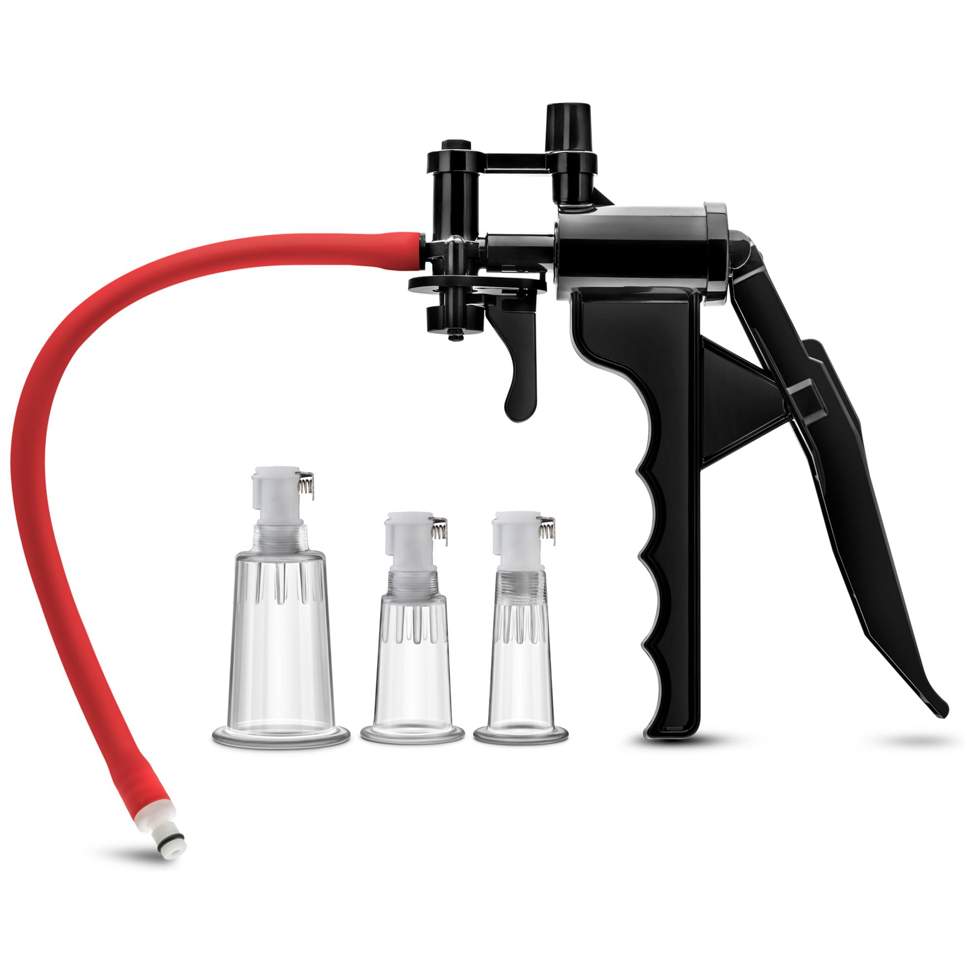 Temptasia Clitoris Pleasure System med tre koppar och manuell pump
