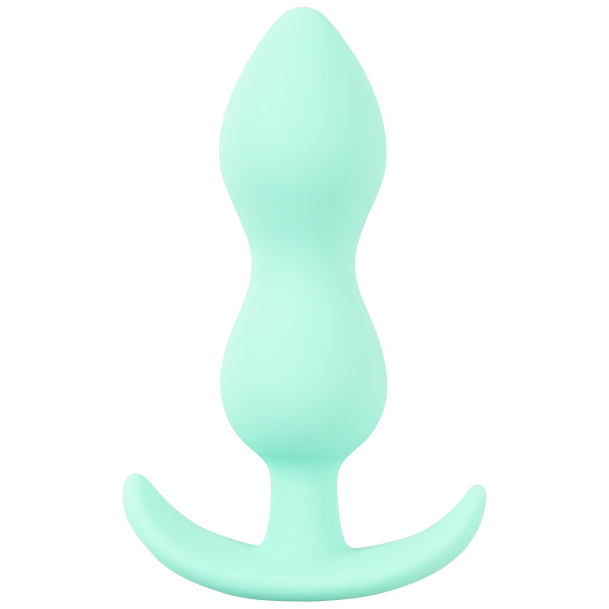 Cuties Mini Butt Plug Green, grön analplugg för nybörjare