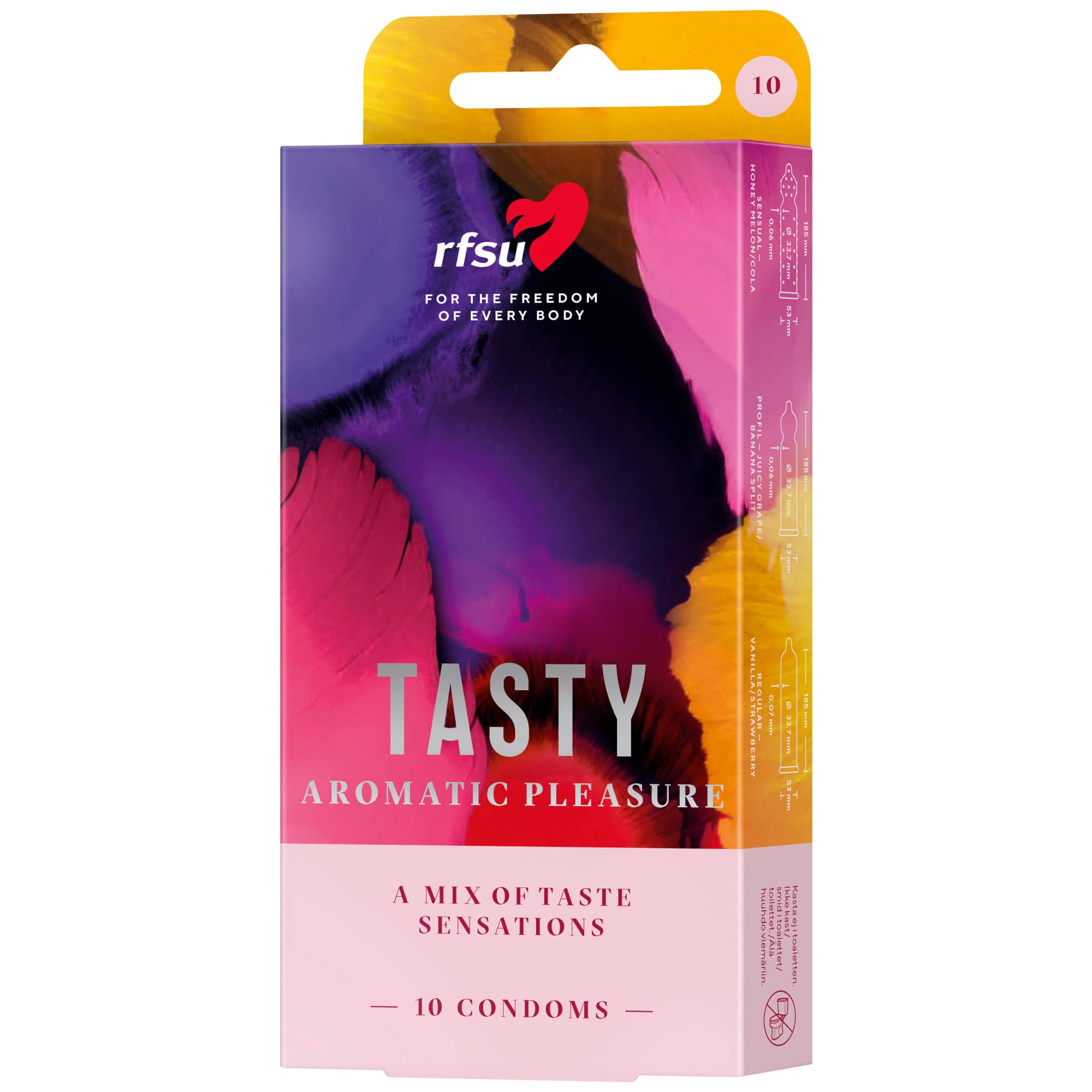 RFSU Tasty Aromkondomer 10-pack med sex olika smaker
