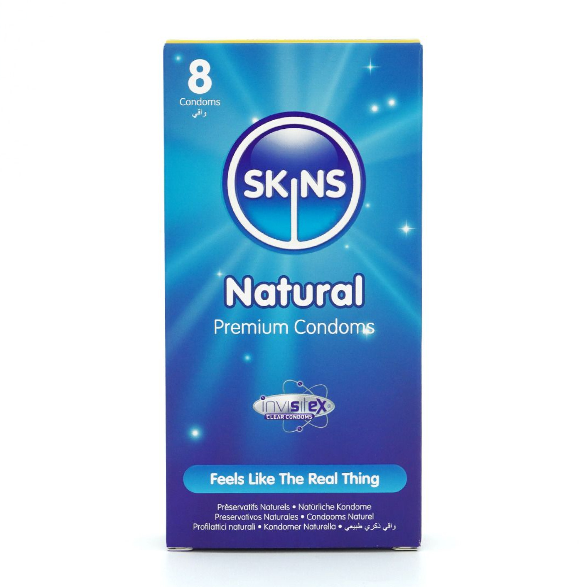 Skins Condoms Natural 8-pack förpackning