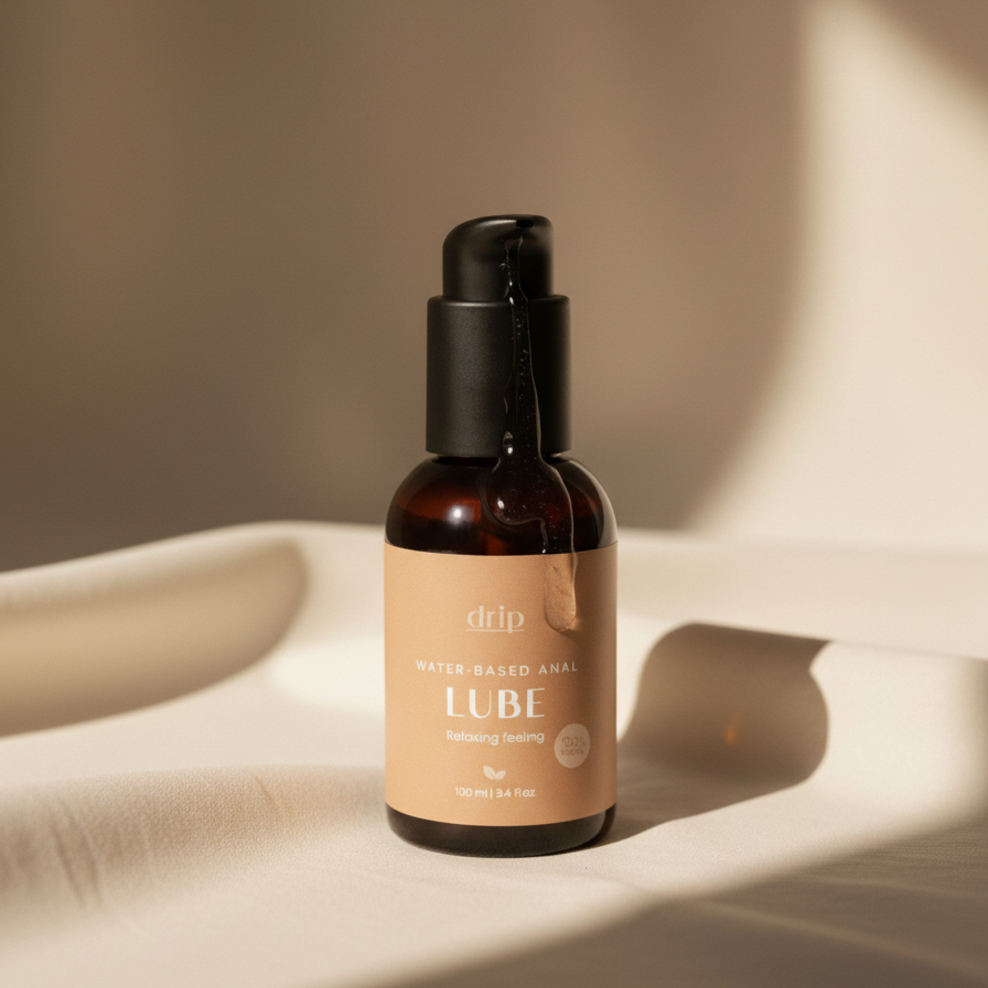 Drip Anal Lube pumpflaska, vattenbaserat analglidmedel med mentol