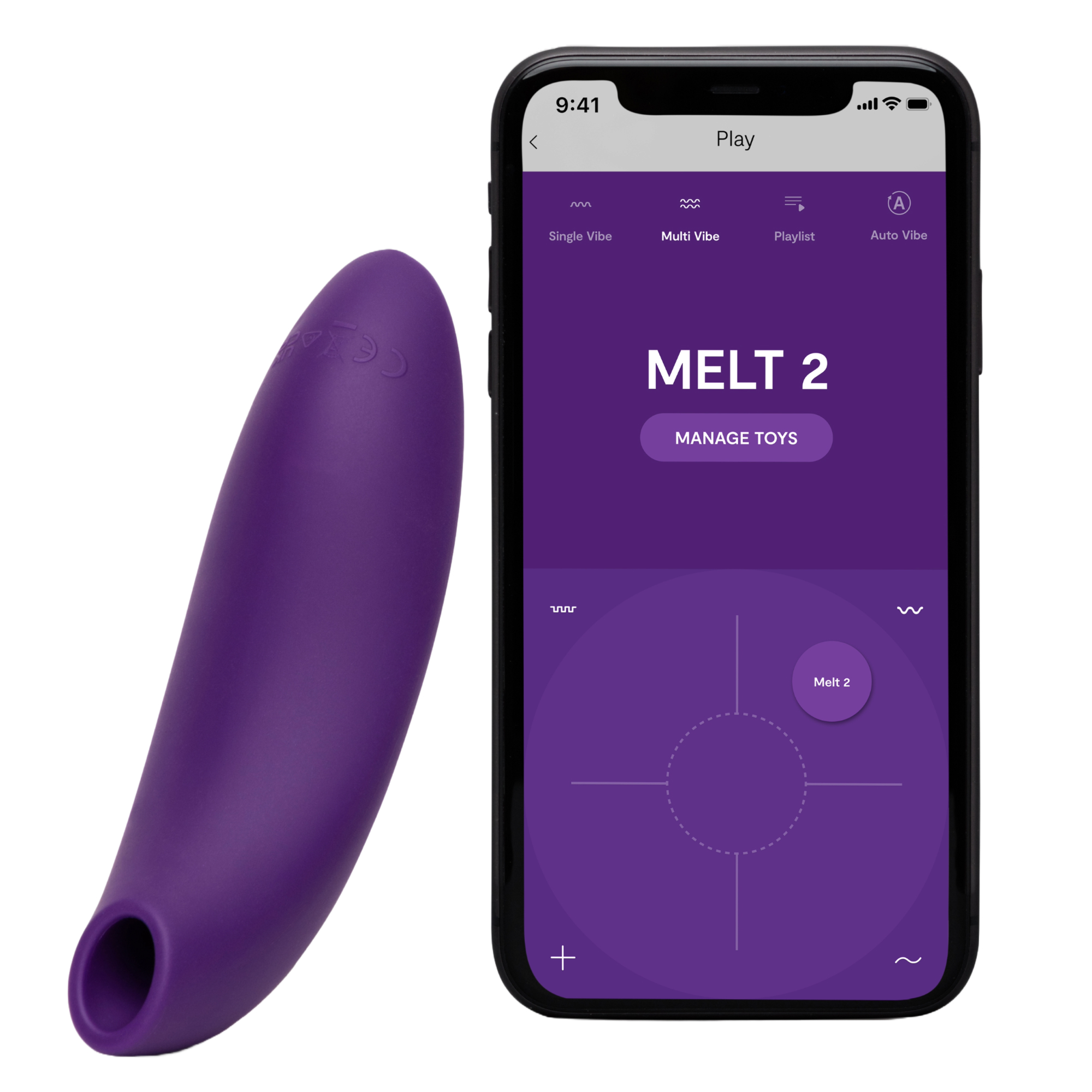 We-Vibe Melt 2 Purple luftpulserande klitorisstimulator i lila