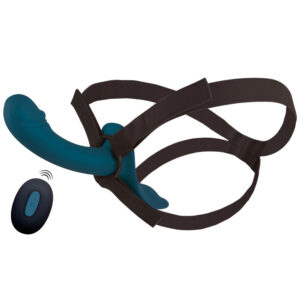You2Toys Strap On Set Blue, Vibrerande set