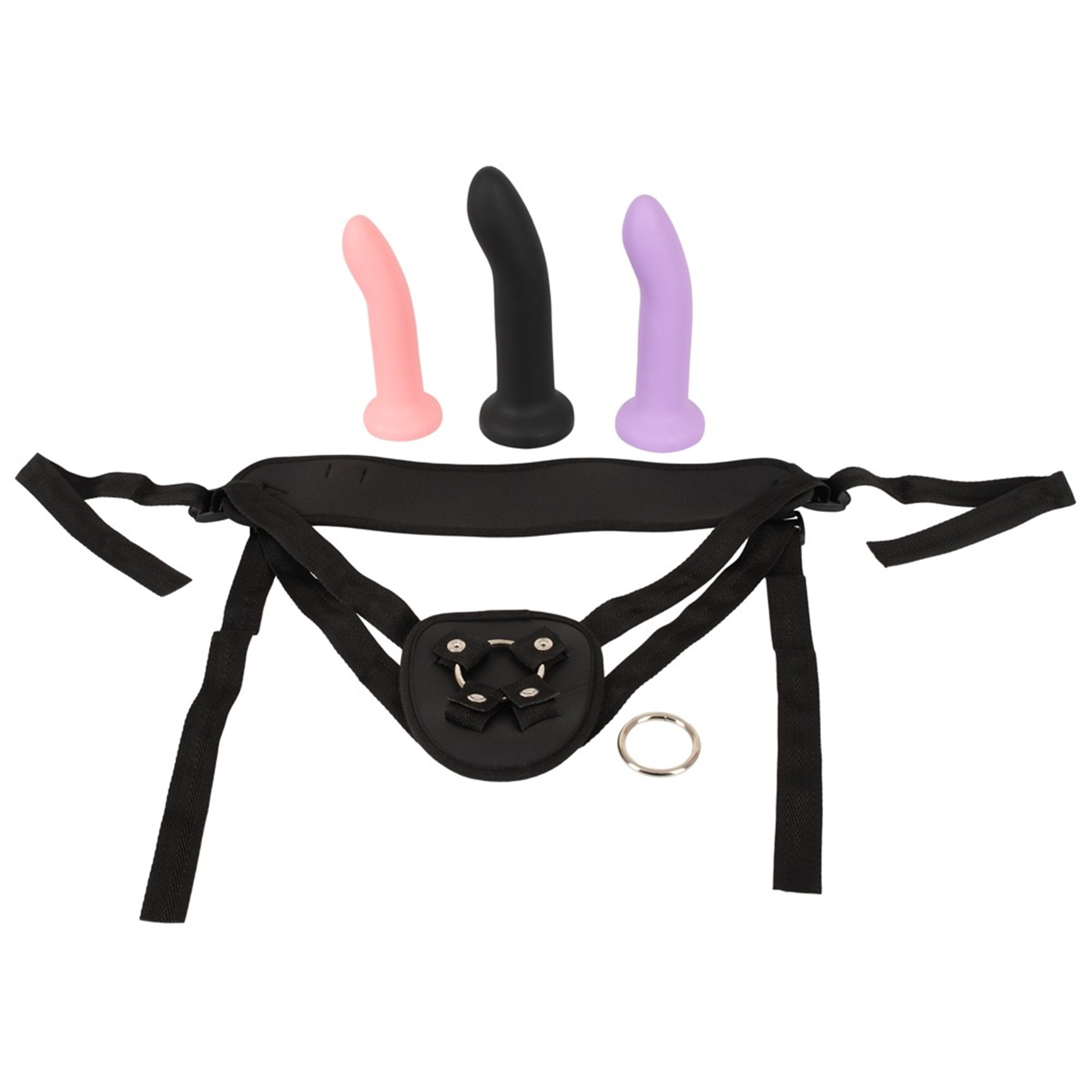 You2Toys Strap On Set 3-Pack med sele och tre dildos i storlekarna S, M och L