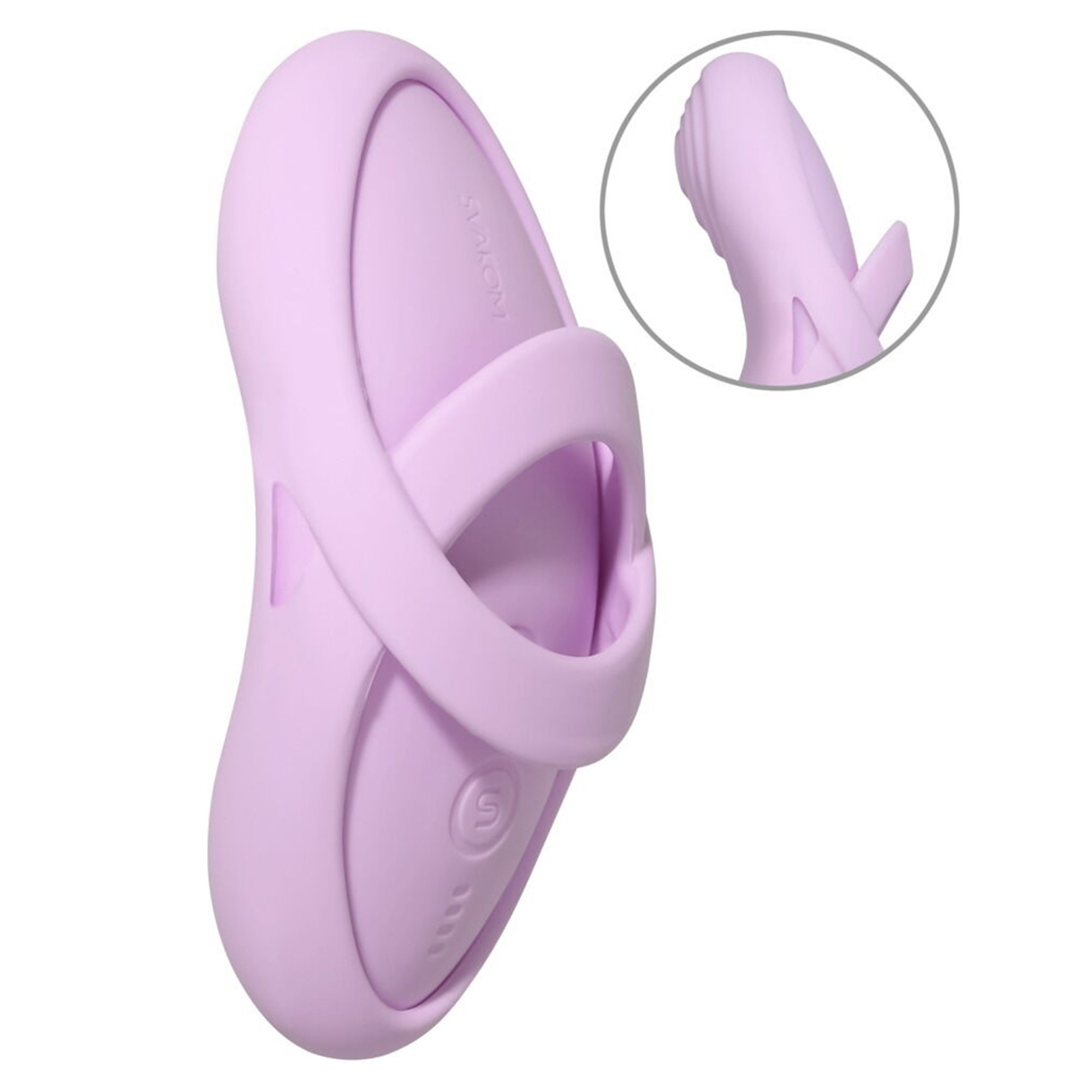 Svakom Echo Clitoral Stimulator Pink, kompakt fingervibrator med tungformad topp
