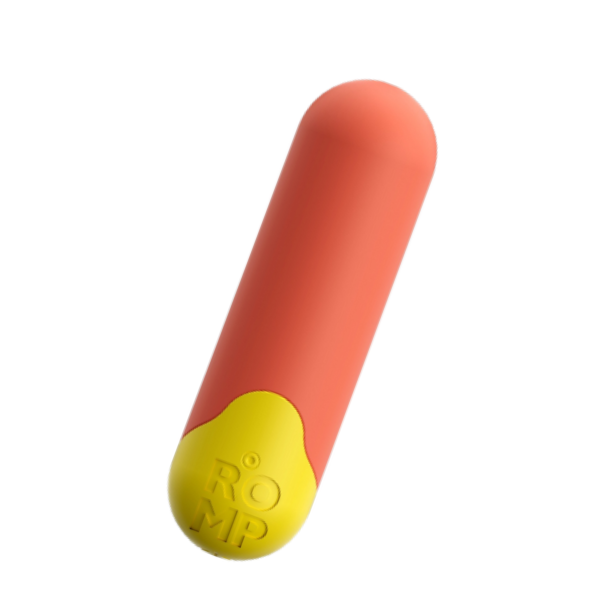 ROMP Riot bulletvibrator i kompakt format, sedd framifrån