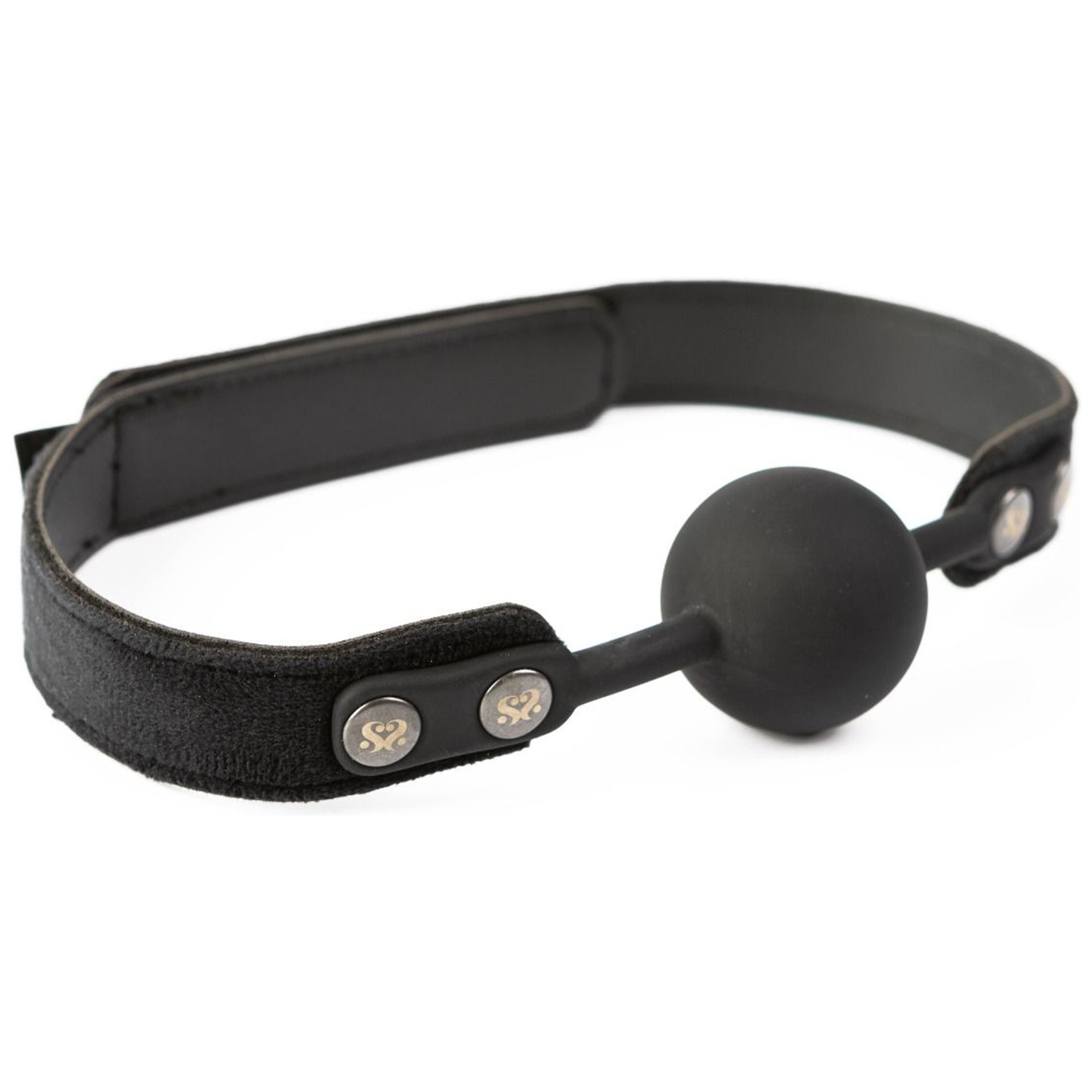 Sei Mio Strictly Come Quietly Soft Strap Silicone Ball Gag i mjukt silikon med justerbar rem