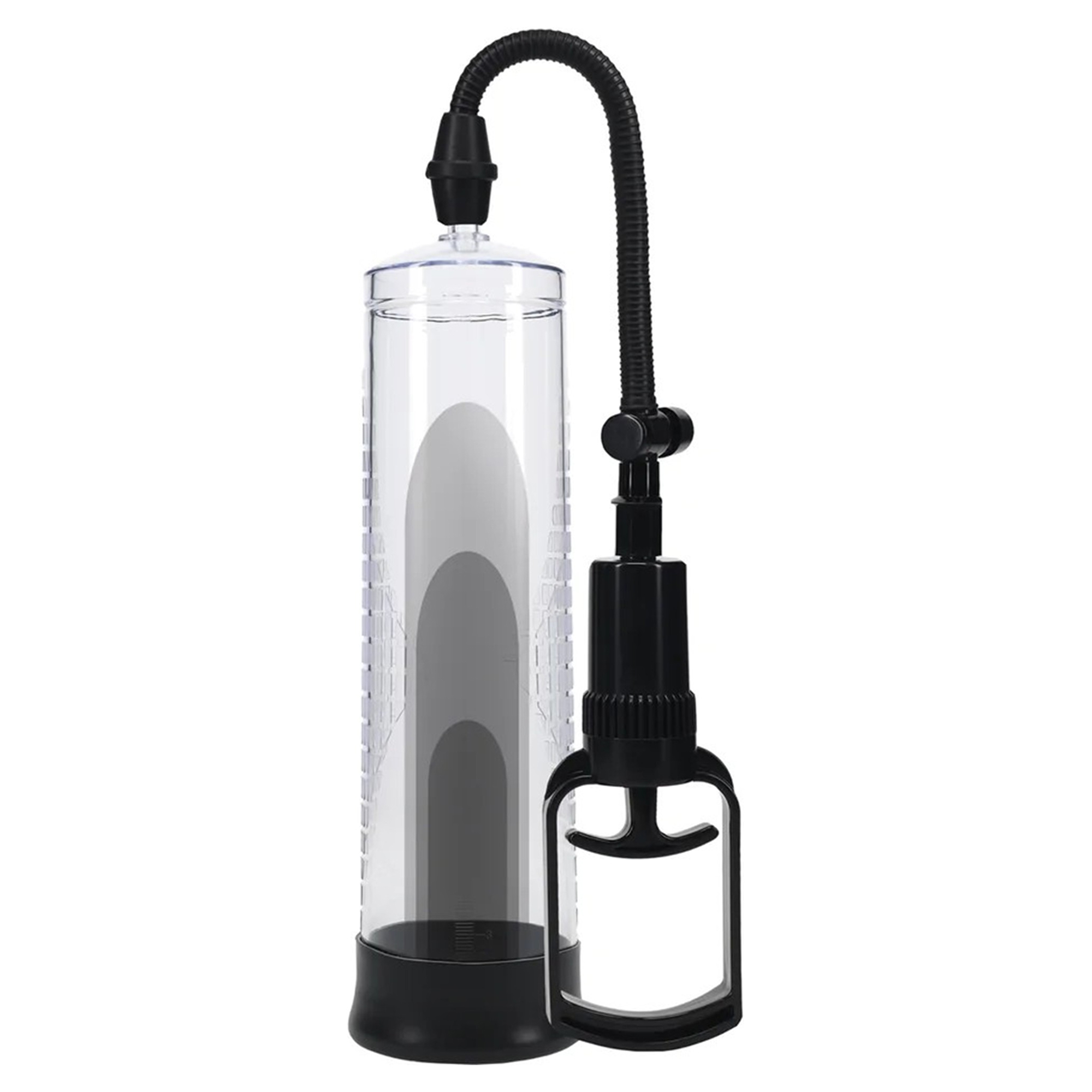 Pumped Basic Pump 2 Transparent mekanisk vakuumpump med klar cylinder