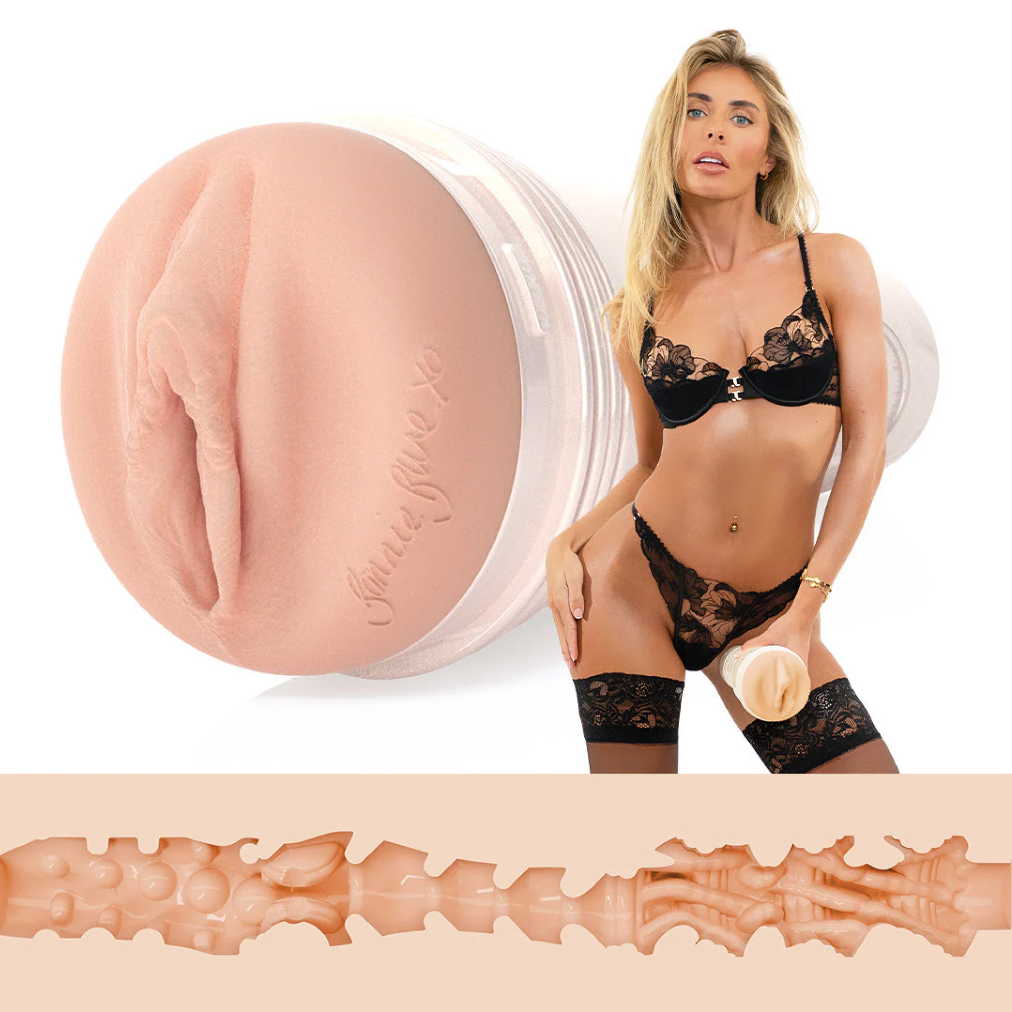 Fleshlight Bonnie Blue 1K Signature Vagina Beige