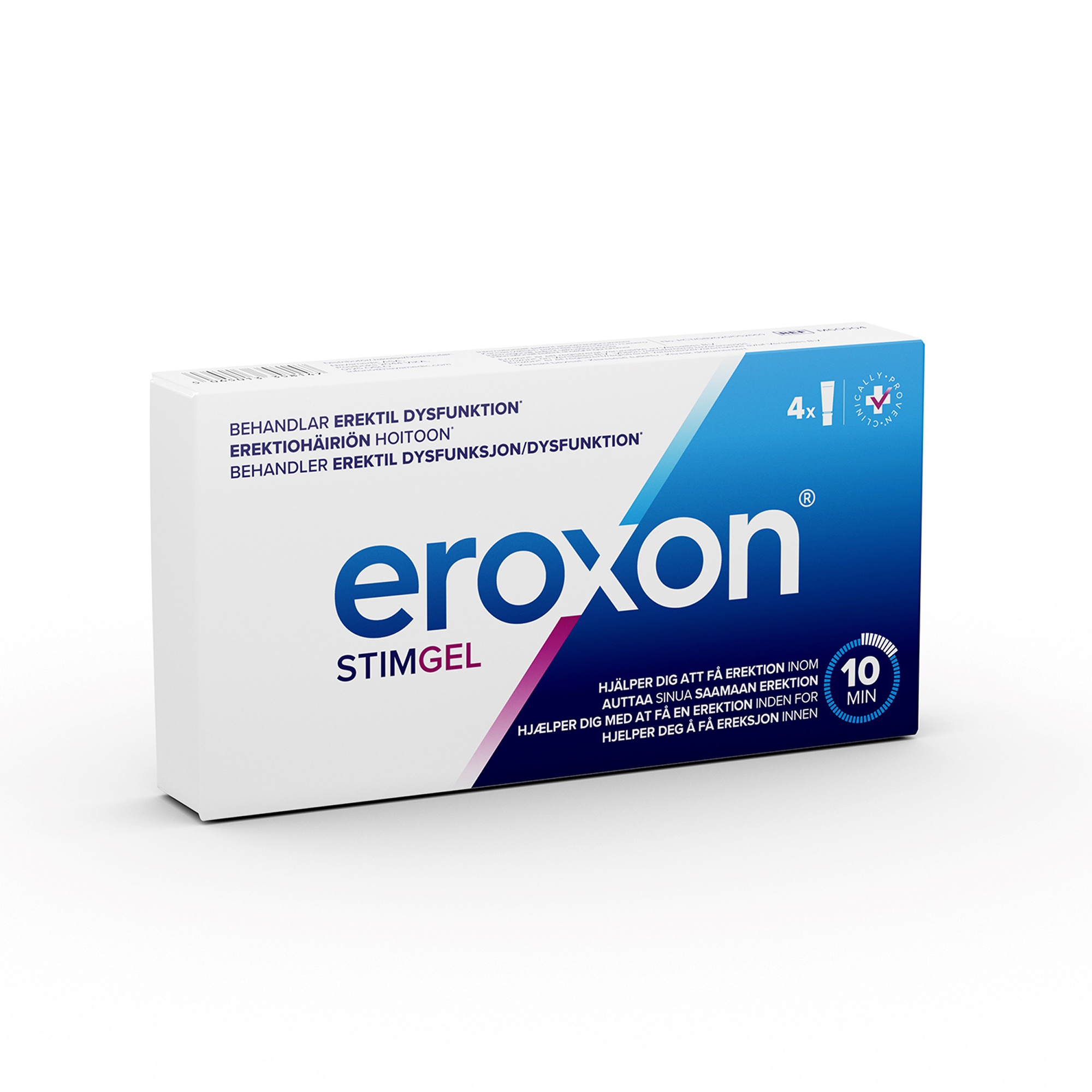 Eroxon Erectile Dysfunction Treatment Gel 4-pack, fyra engångstuber