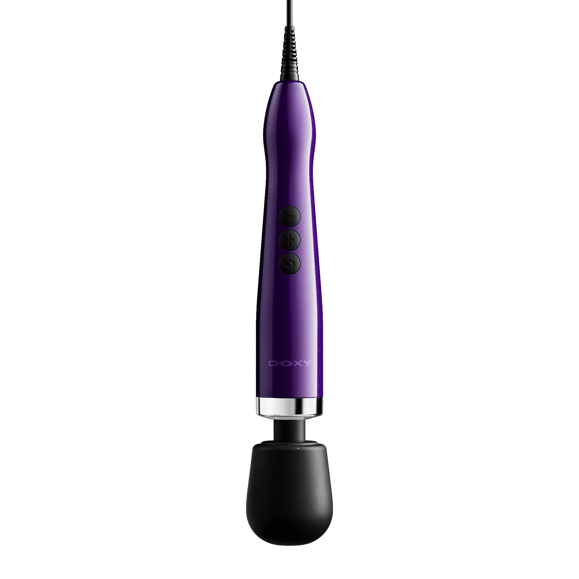 Doxy Die Cast Max Plug-In i lila färg, nätdriven massagewand i gjuten metall