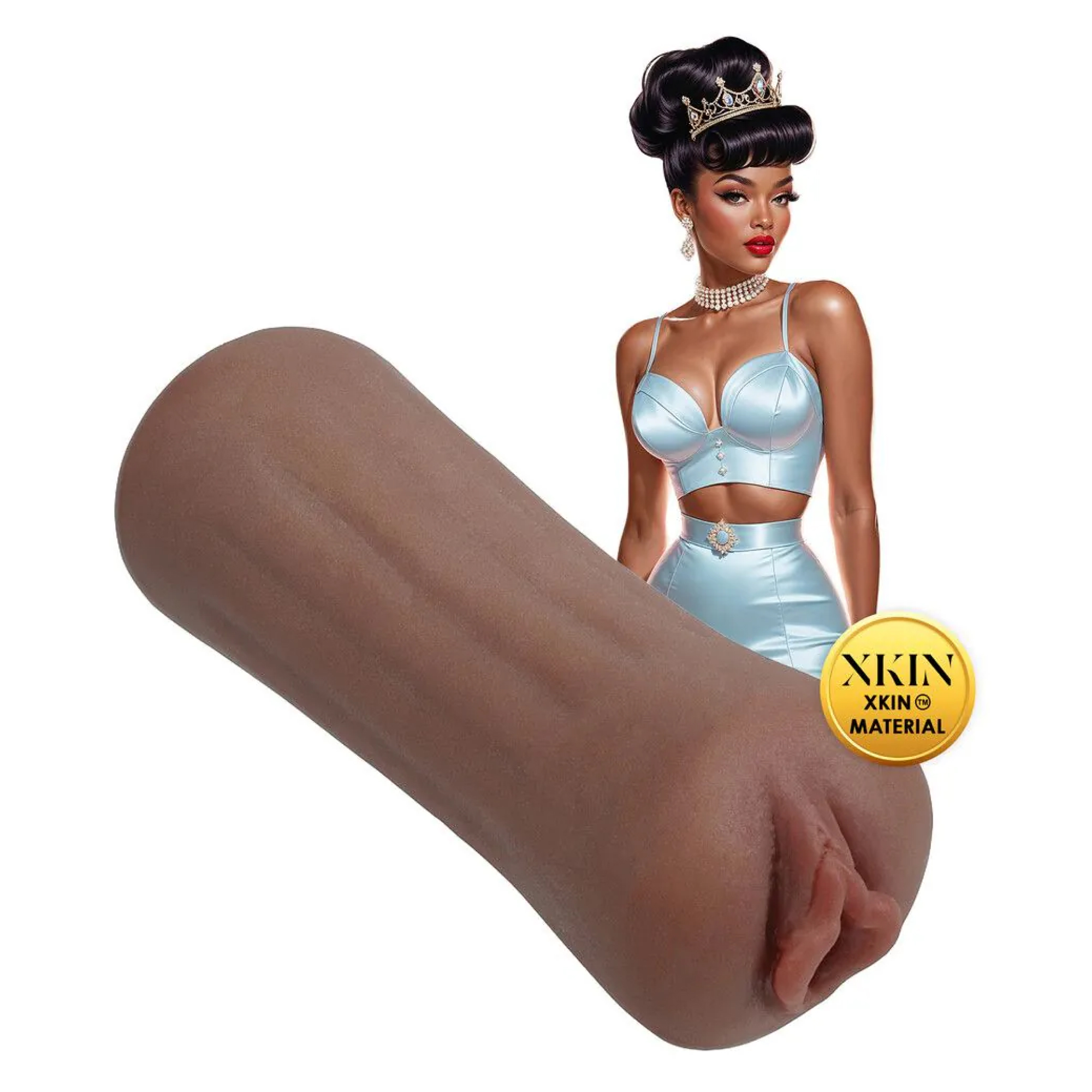 XKIN Pinup Dolls Beauty Queen Lulu Liplust lösvagina i non-sticky TPE