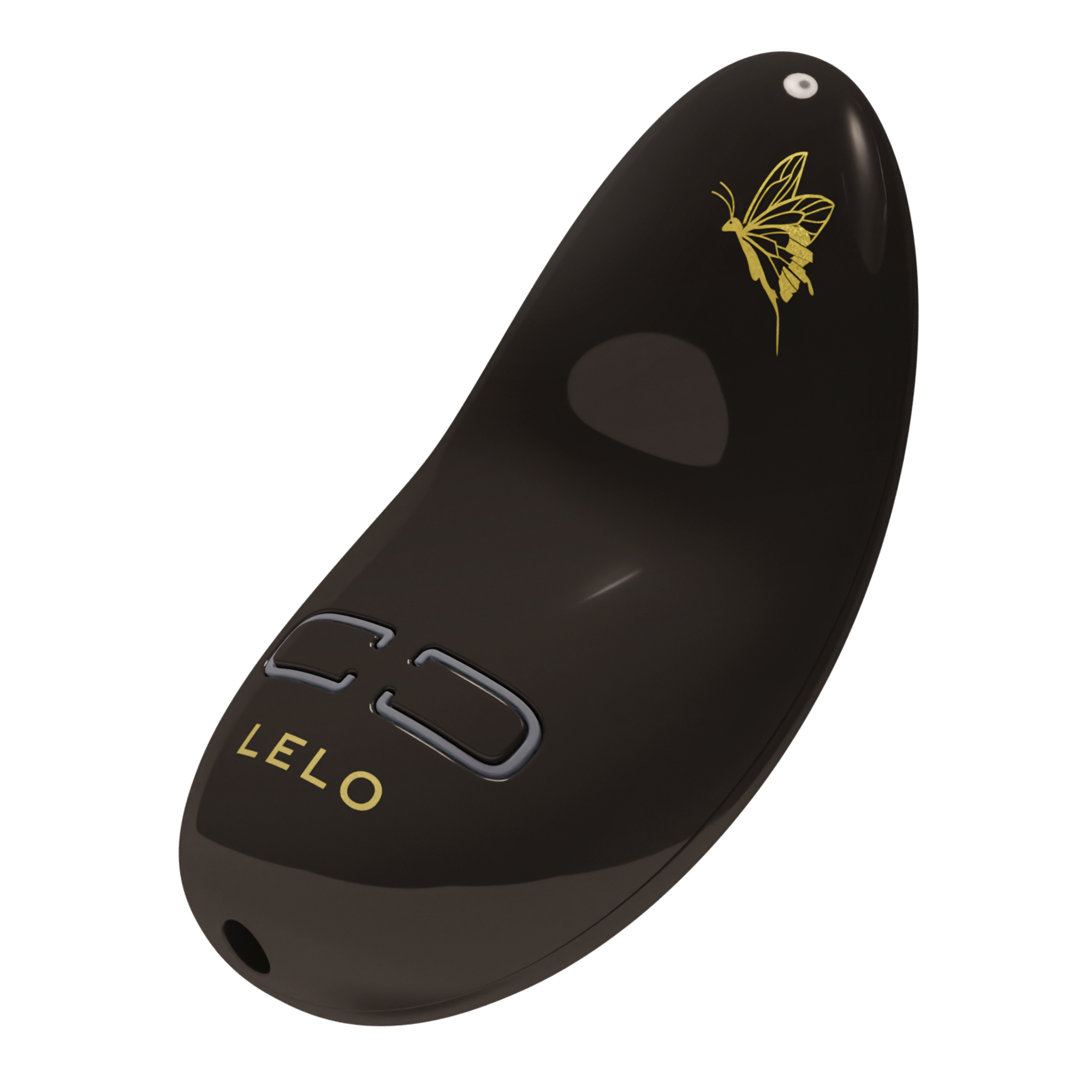 LELO NEA 3 Pitch Black klitorisvibrator i glansig svart finish