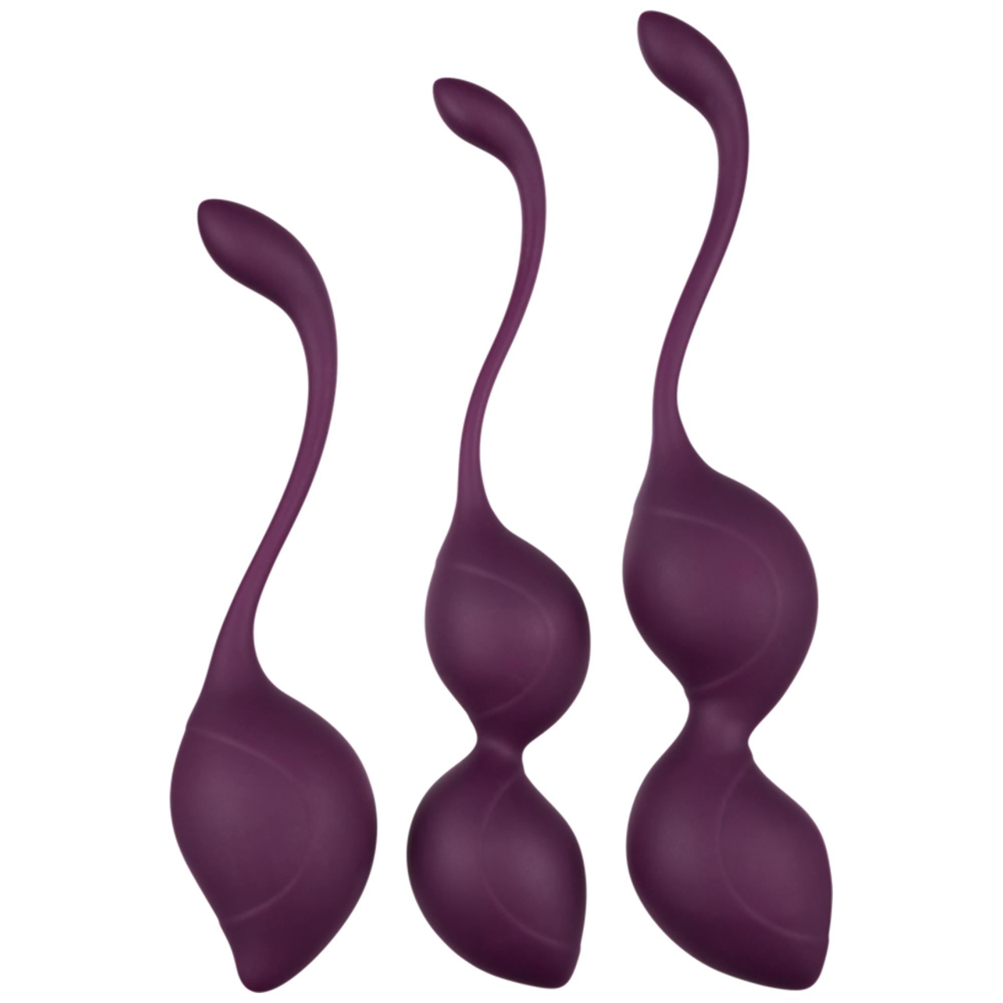 RFSU Vaginal Trainer Set 3-pack Purple, tre knipkulor i lila silikon