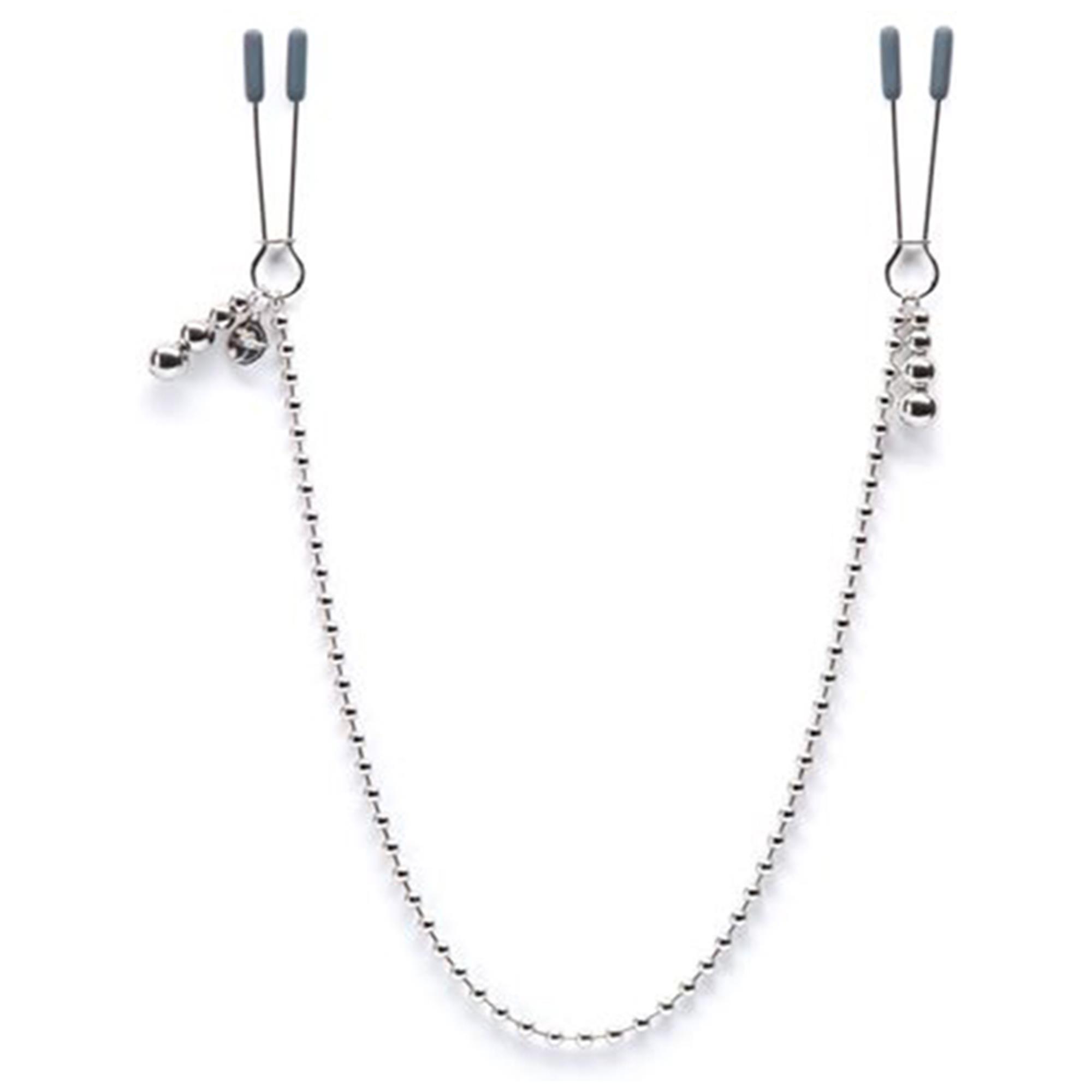 50 Shades Darker At My Mercy Nipple Clamps med silikonöverdrag och kedja