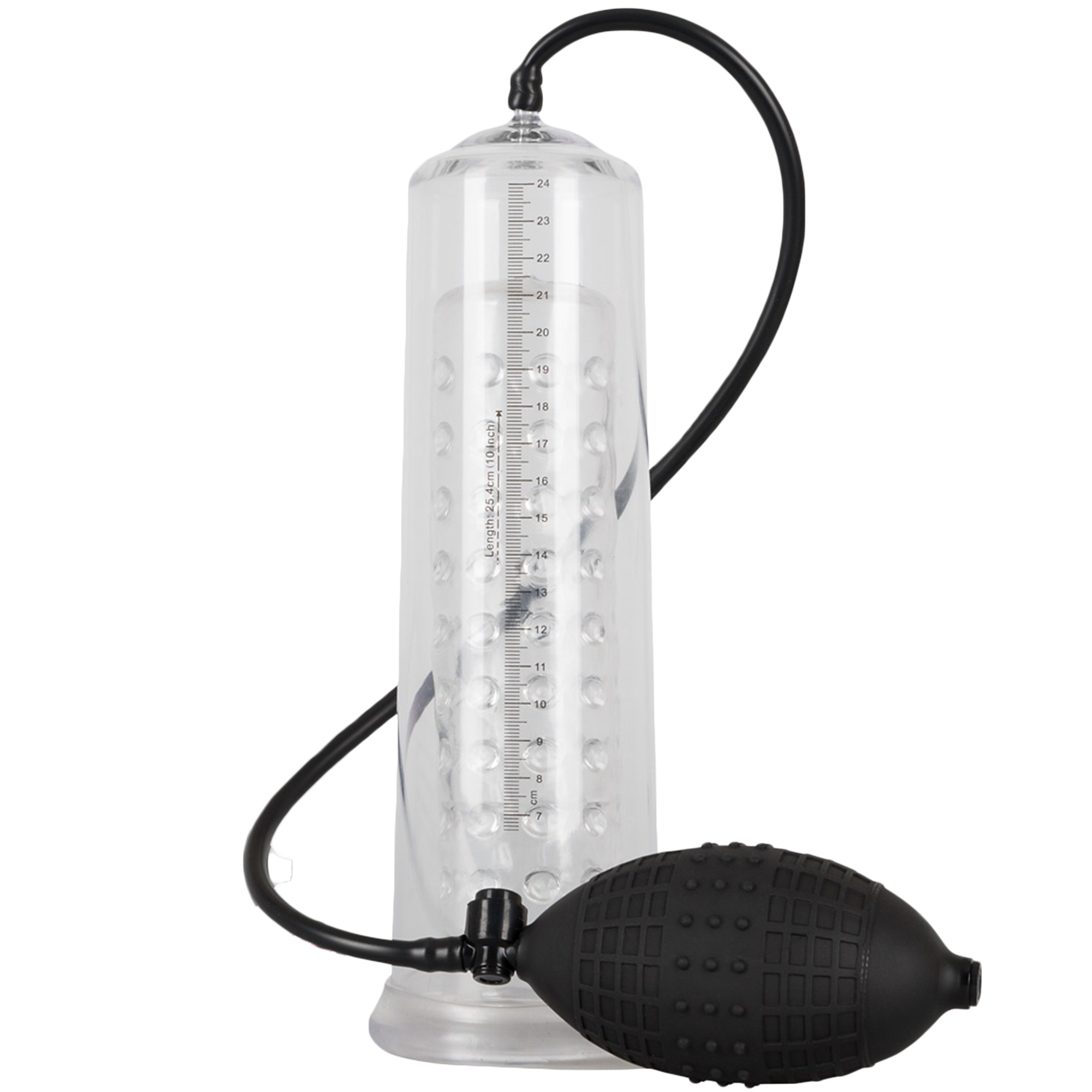 Fantastic Power Pump 25 cm Kuk pump från You2Toys, genomskinligt rör med inbyggd skala