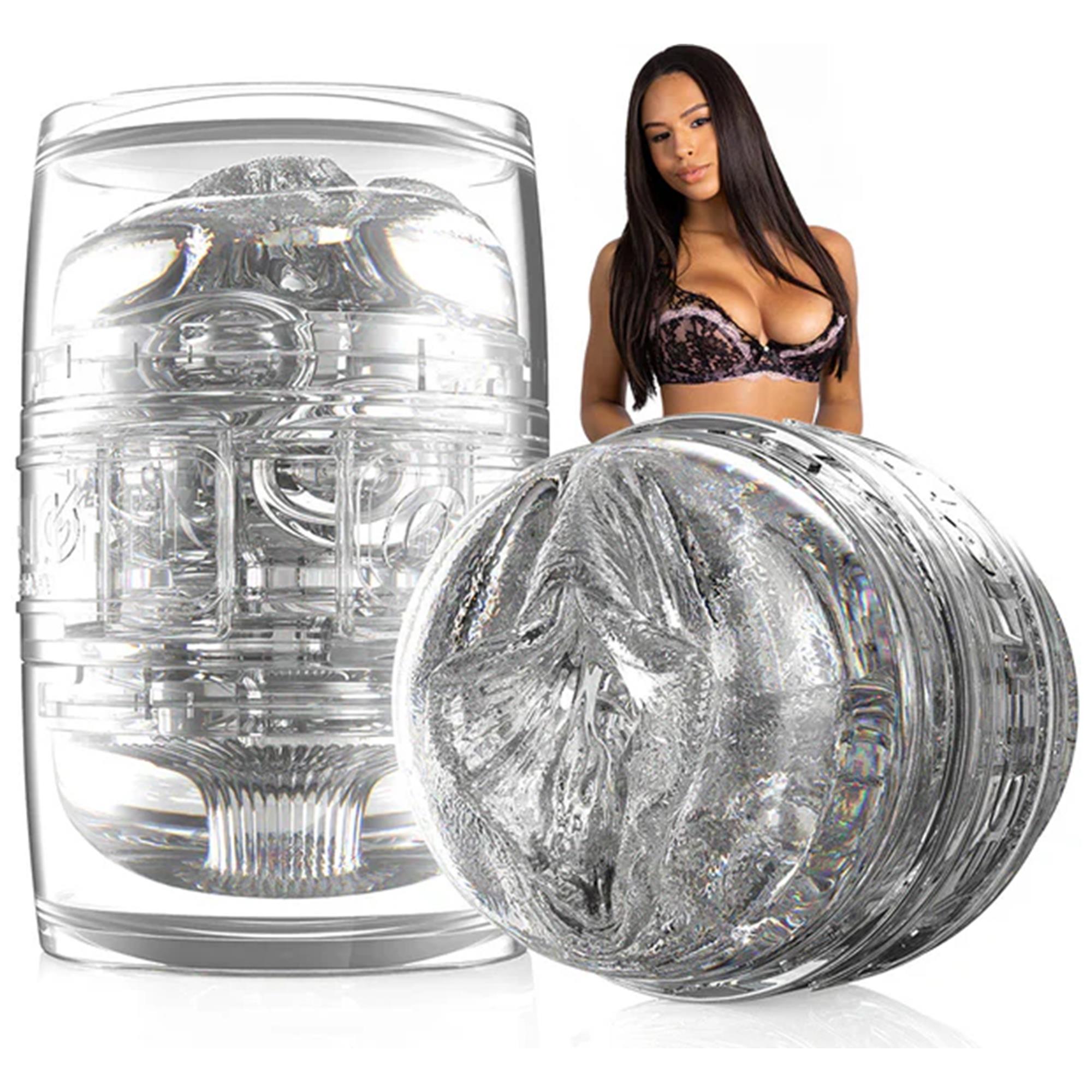 Fleshlight Quickshot Autumn Falls transparent sleeve framifrån