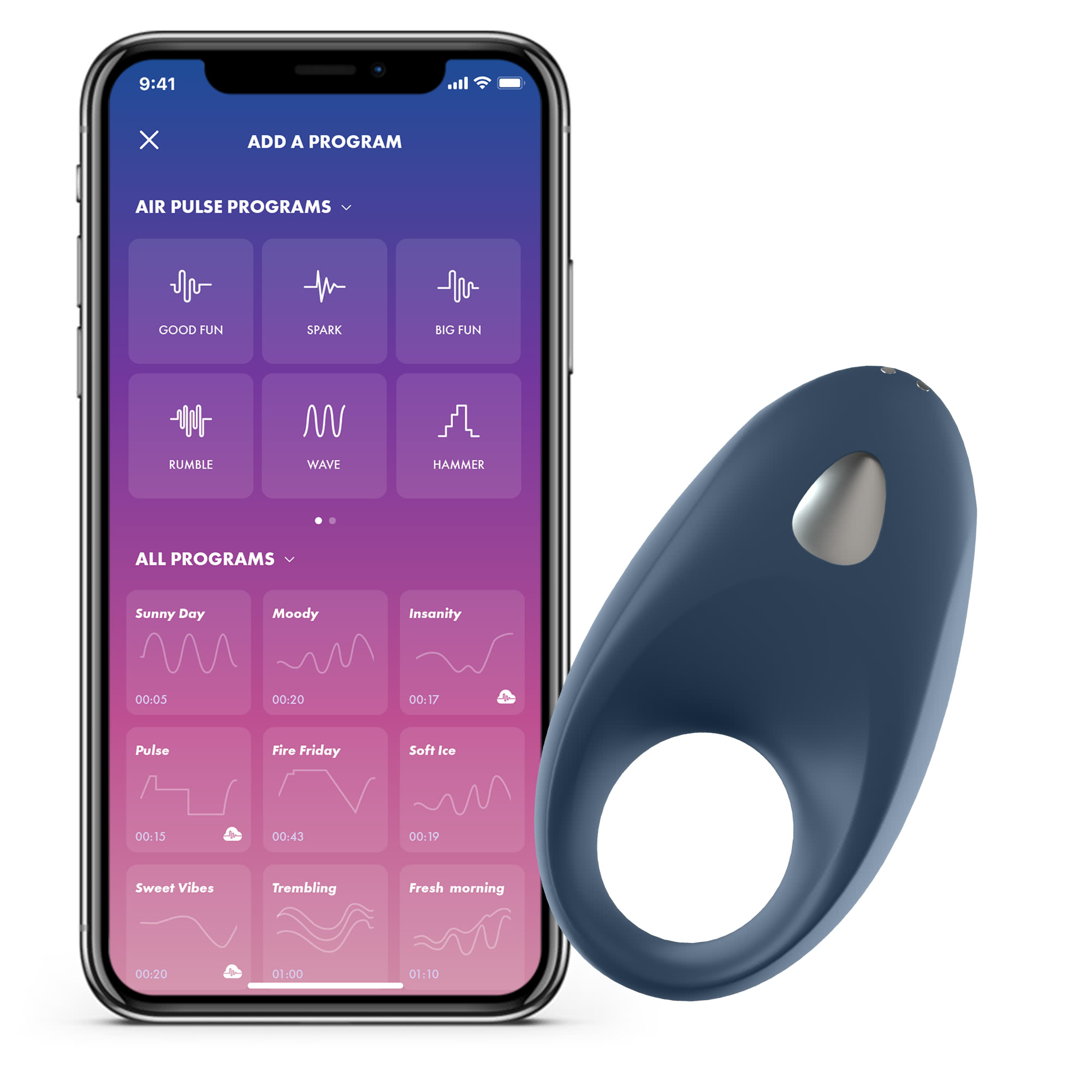 Satisfyer Mighty One vibrerande penisring i slimmad design