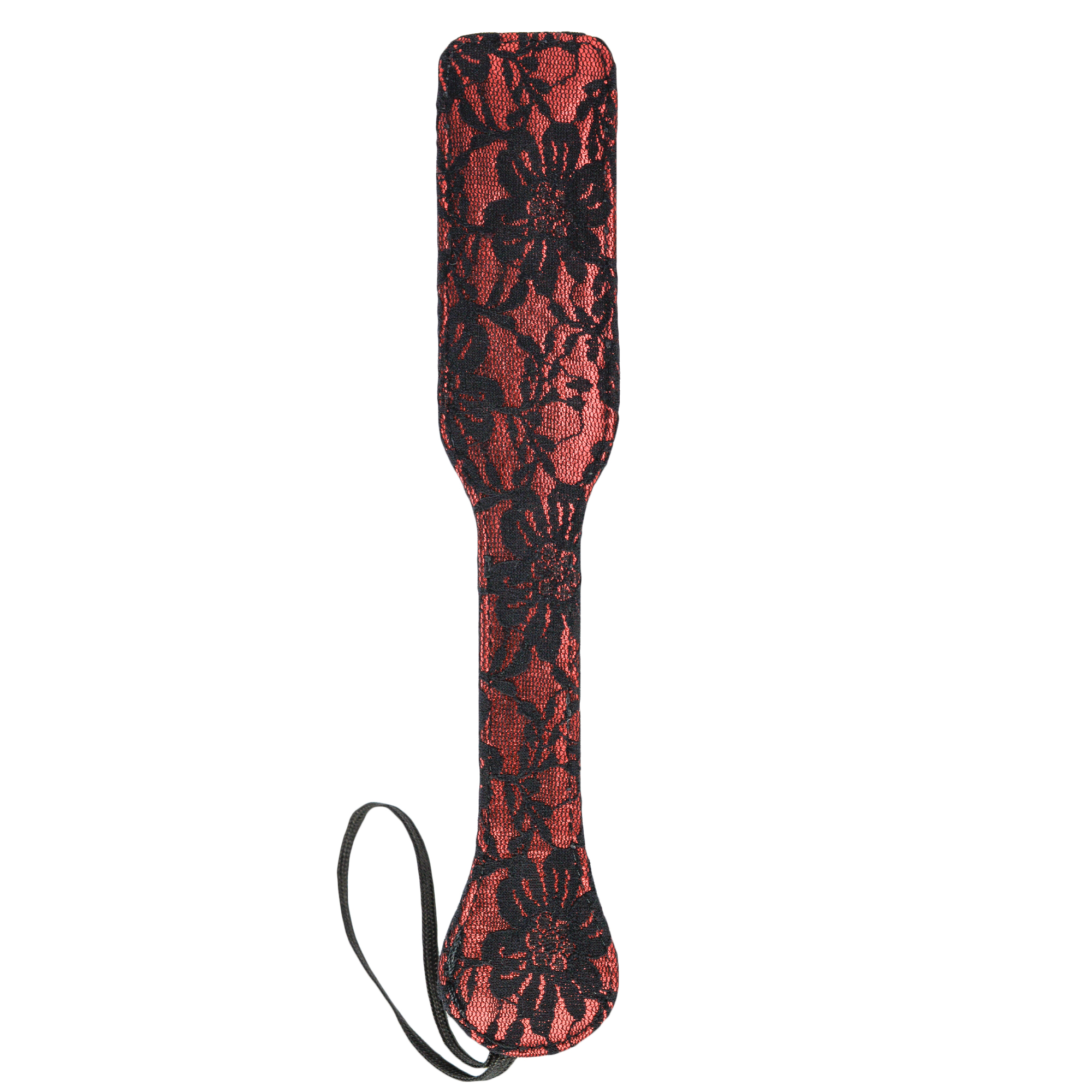 Lust Bondage Paddle i konstläder med spetsdetaljer, 42 cm lång