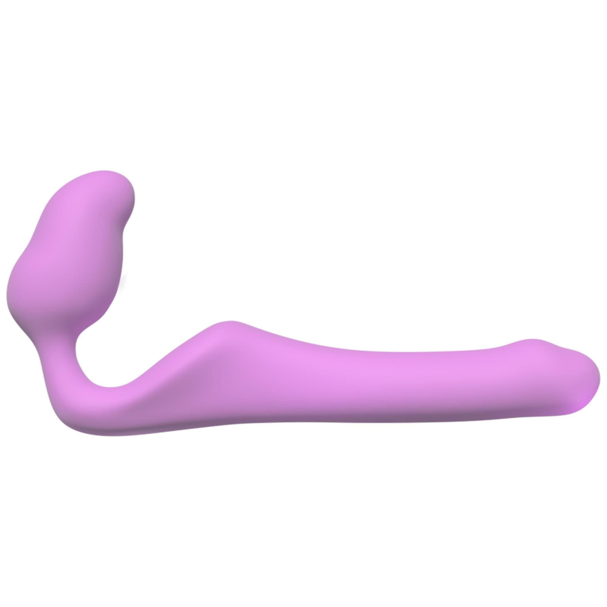 Queens Pink Small strapless strap-on dildo från Adrien Lastic i rosa silikon