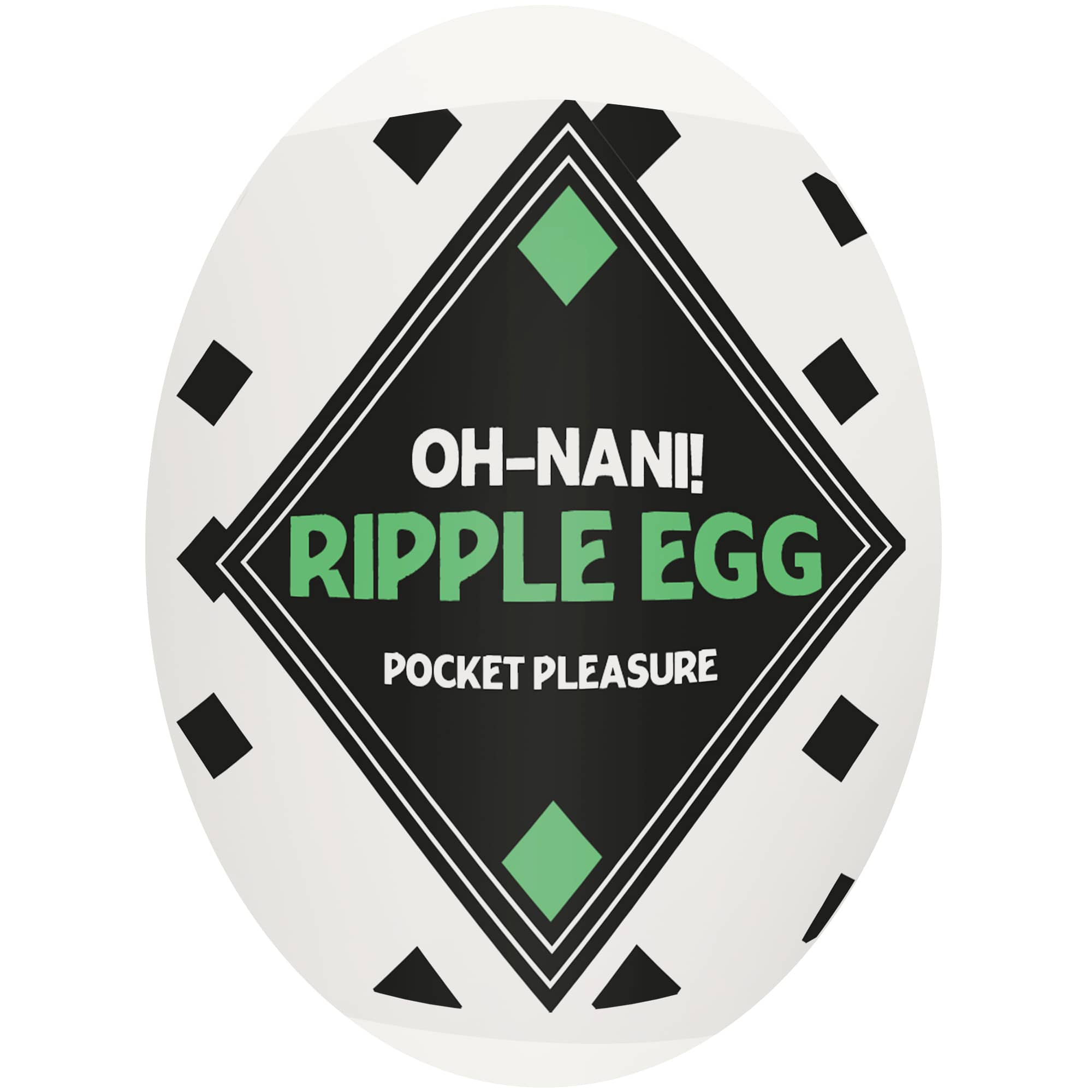 Oh-nani! Ripple Egg runkägg i silikon, sett framifrån