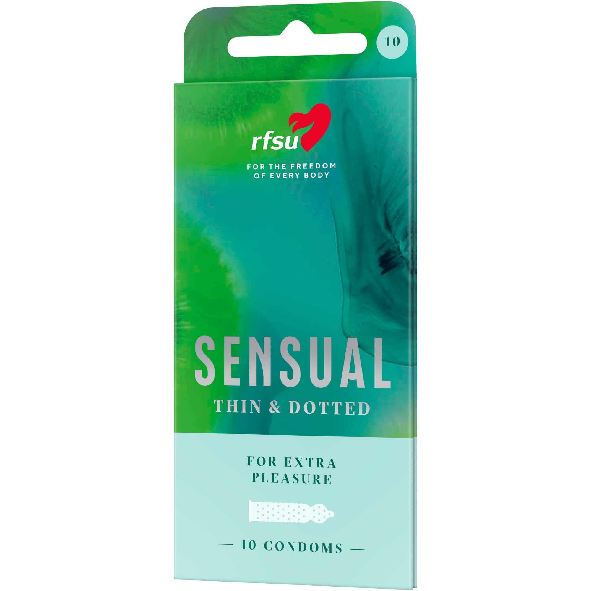 RFSU Sensual 10-pack kondomer med knottrigt ytskikt